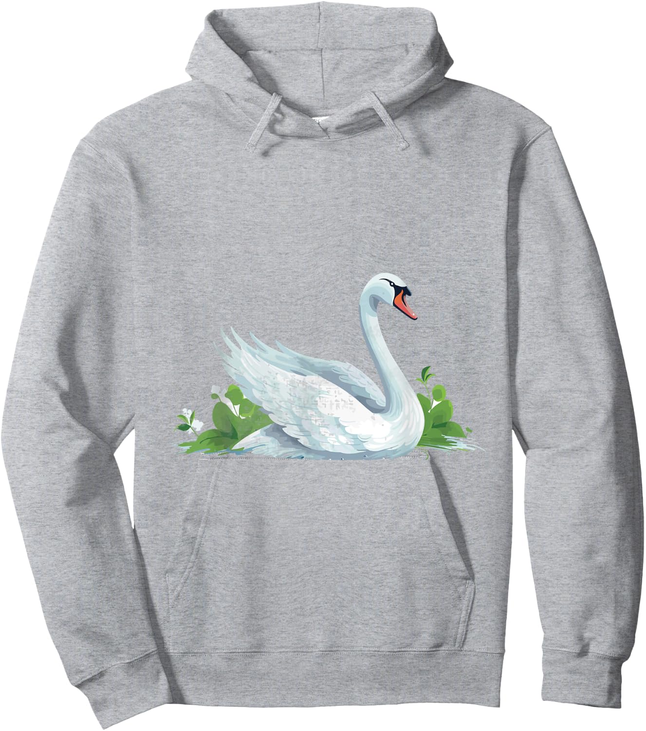 Cute Swan Costume for Girls and Boys | Vintage Swan Hoodie - Hoodie | Ash