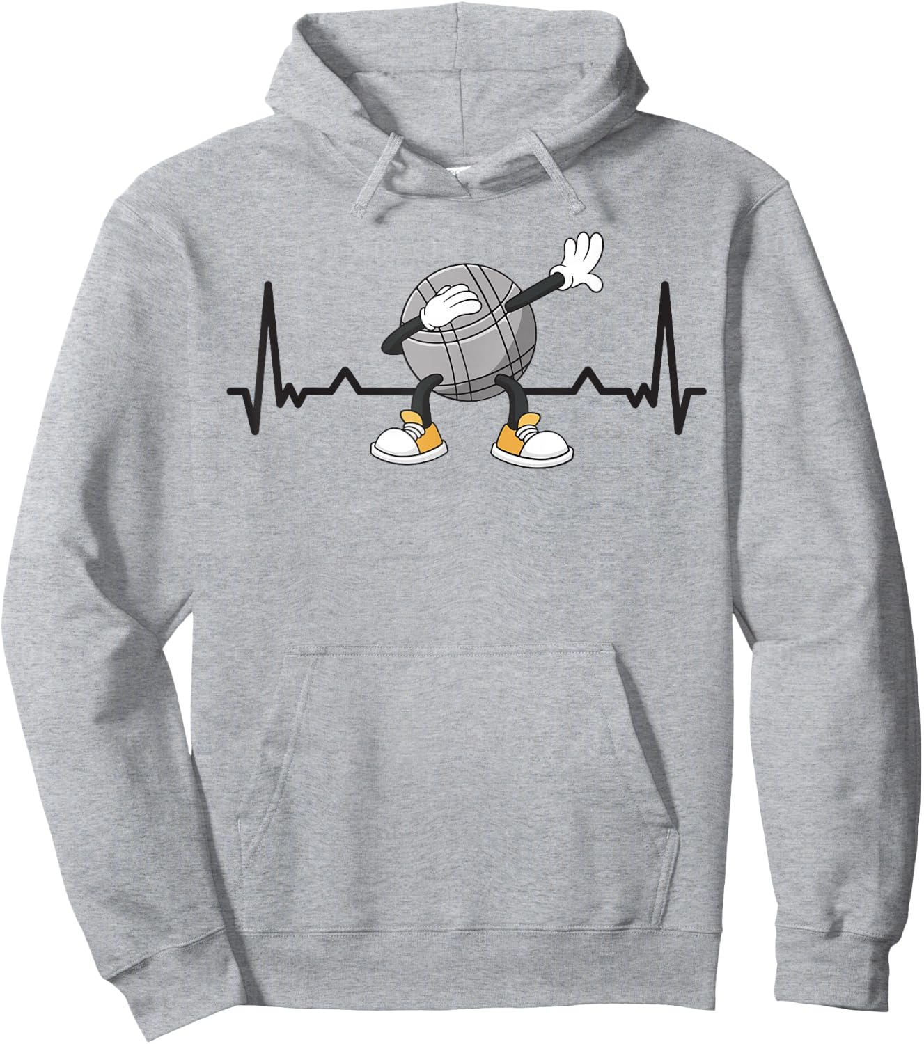 Herzschlag Boulekugeln für Bouler und Petanque Spieler Boule Hoodie - Hoodie | Ash