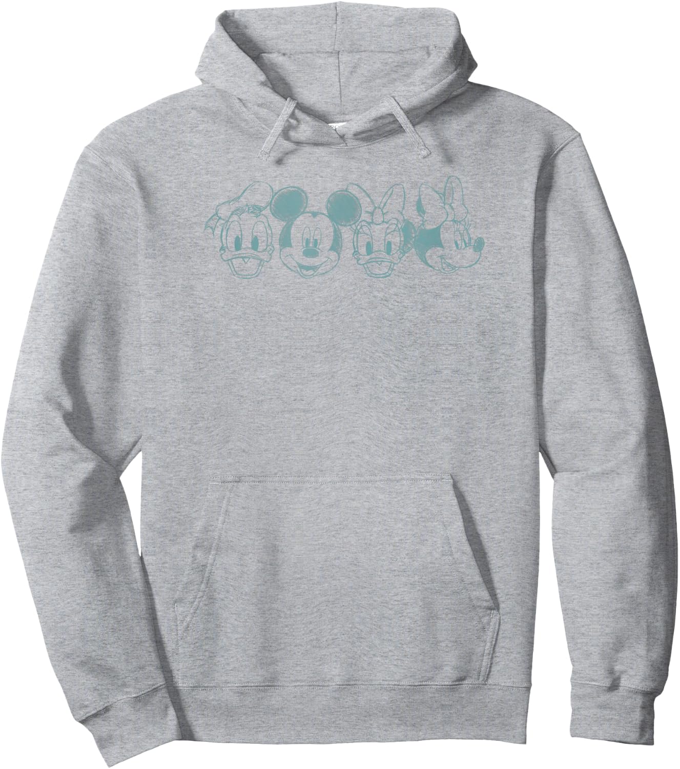 Disney Mickey And Friends Best Friends Simple Sketches Hoodie - Hoodie | Ash