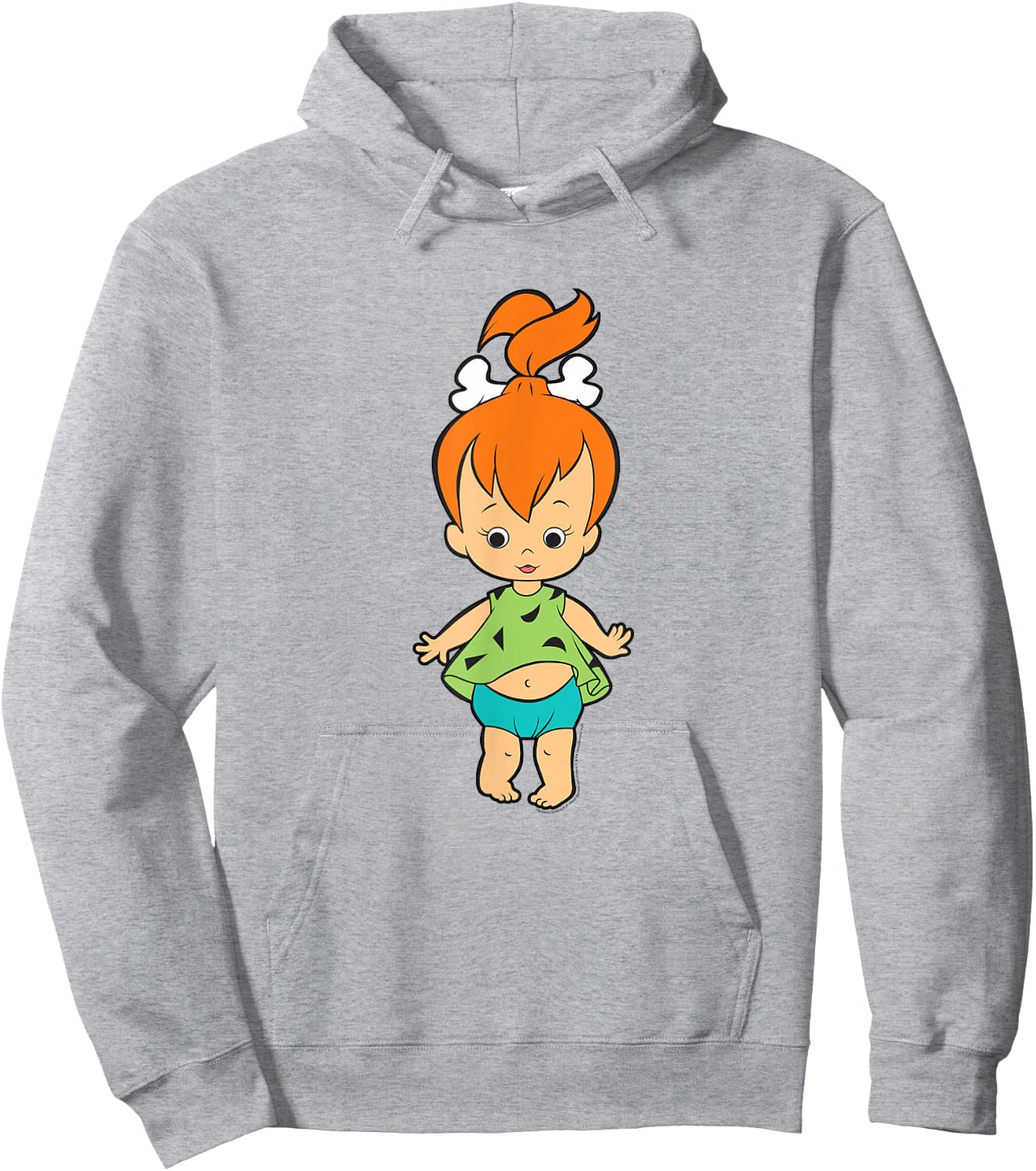 The Flintstones Pebbles Flintstone Big Solo Shot Hoodie - Hoodie | Ash