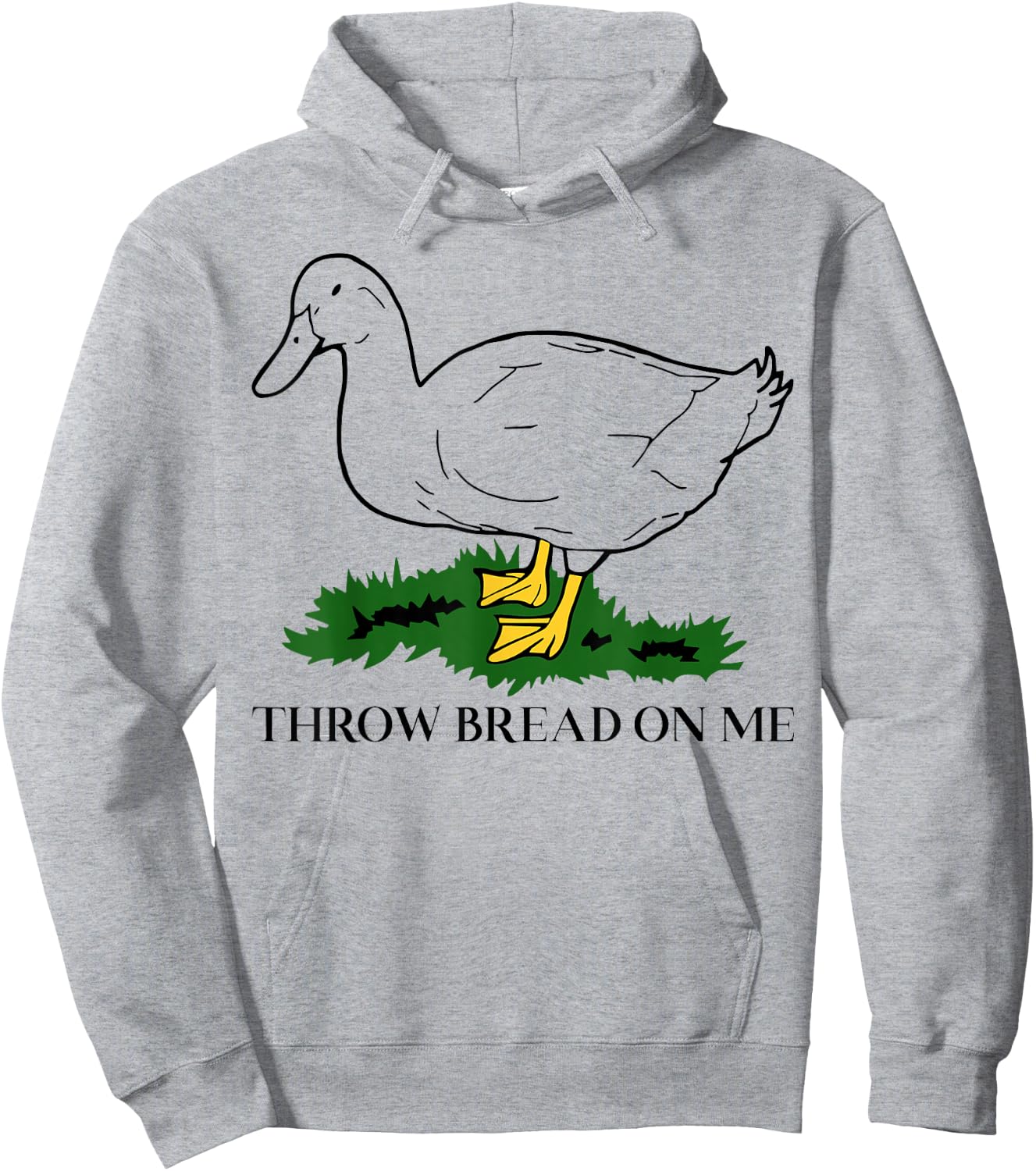 Throw Bread On Me Duck Meme Funny Meme Internet Memes Joke Hoodie - Hoodie | Ash