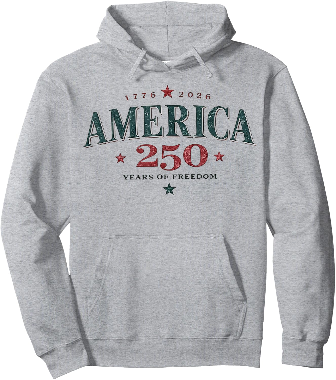 America USA 250th, 250 Years of Freedom Hoodie - Hoodie | Ash