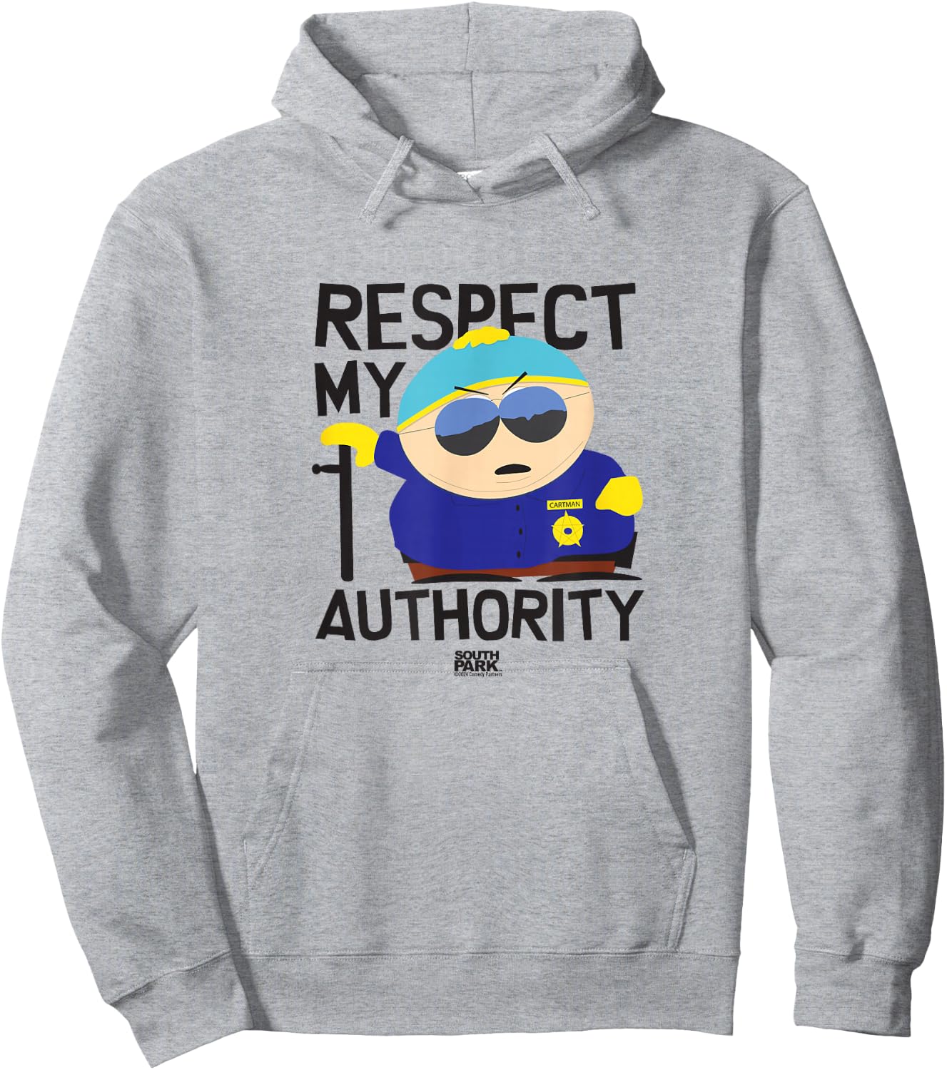 South Park Cartman: Respect My Authority , white, S Hoodie - Hoodie | Ash