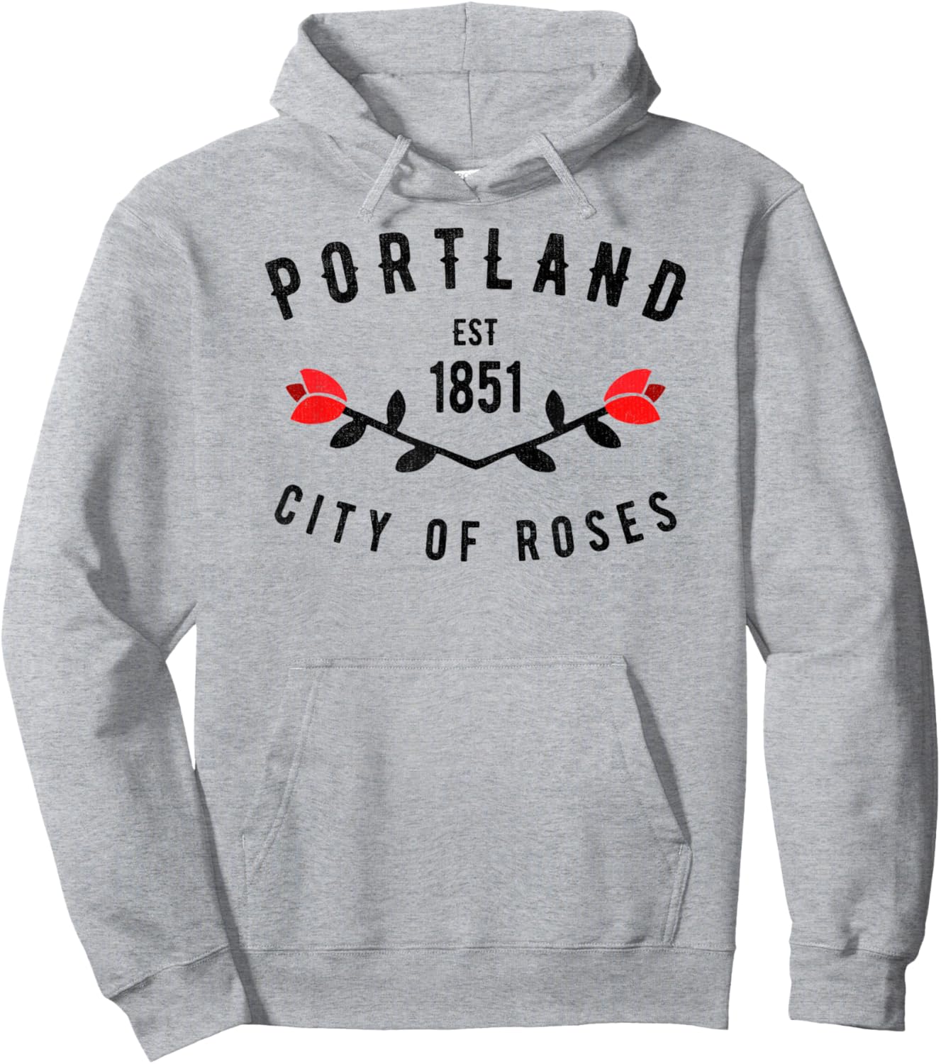 Portland City of Roses Oregon PDX Classic Vintage 503 Gift Hoodie - Hoodie | Ash