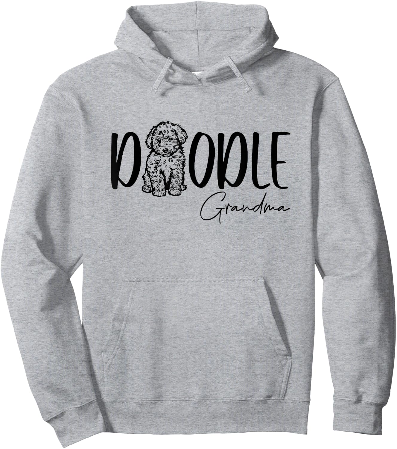 Doodle Grandma Cute Doodle Family Doodle Owner Nana Mimi Hoodie - Hoodie | Ash