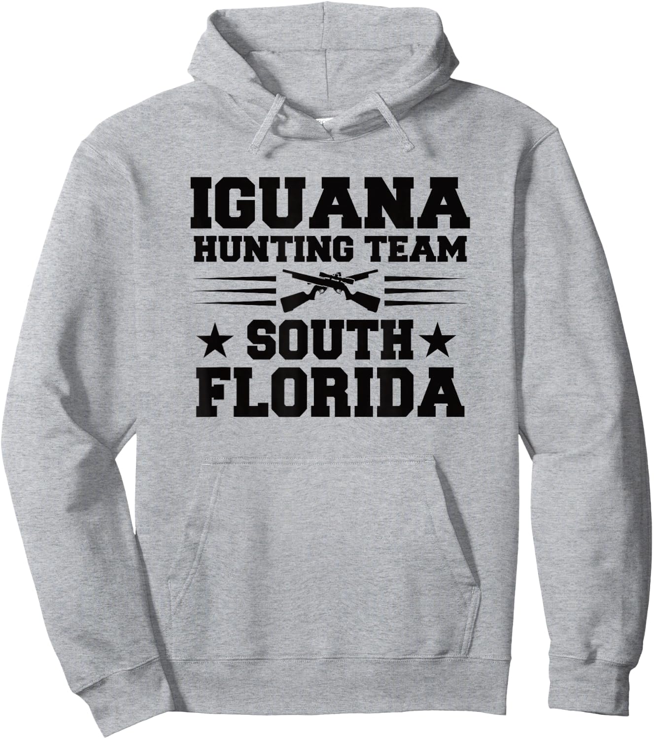South Florida Iguana Hunting Design Hoodie - Hoodie | Ash