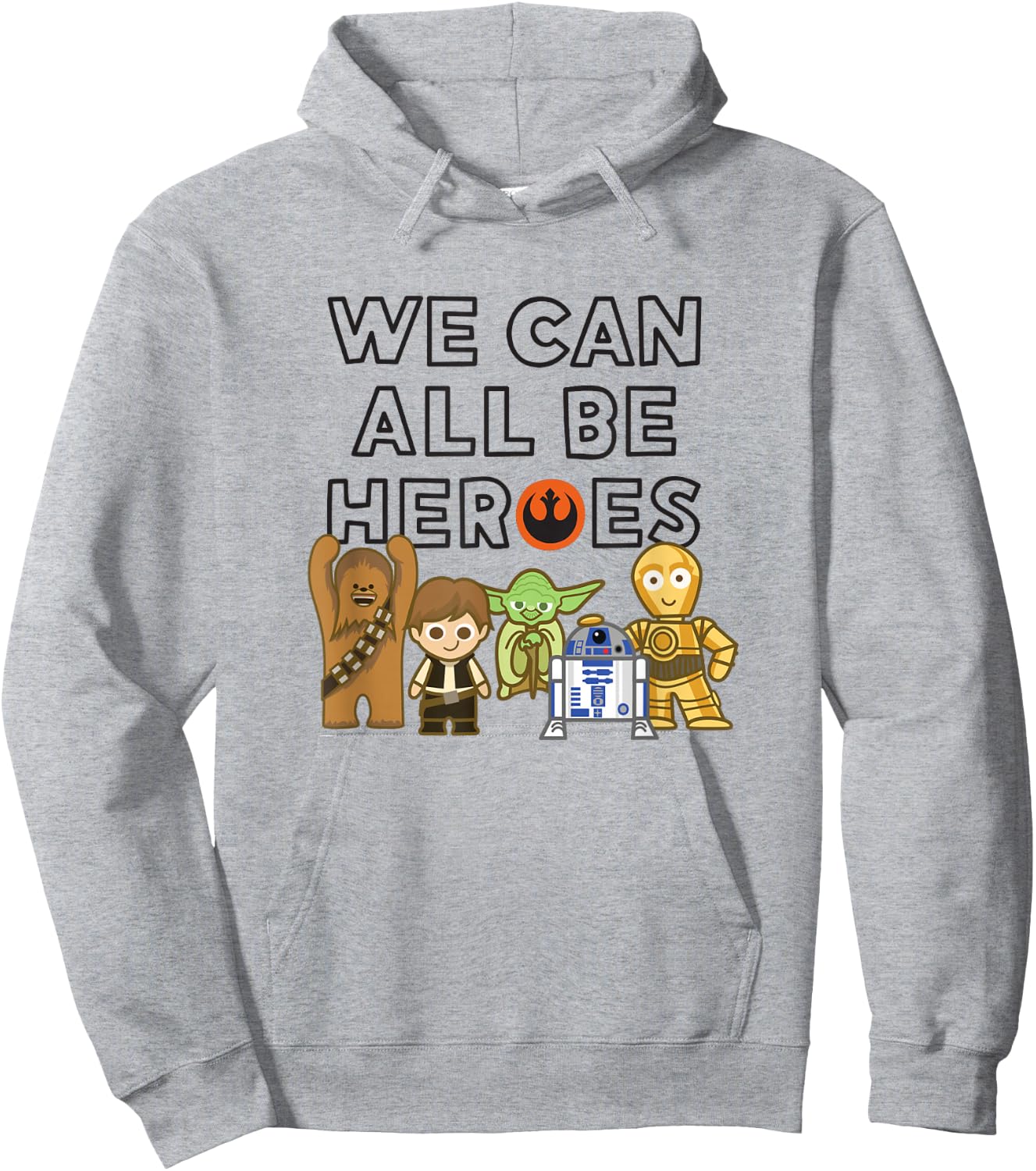 Star Wars Group Shot We Can Be Heroes Cute Rebels Chibi Hoodie - Hoodie | Ash