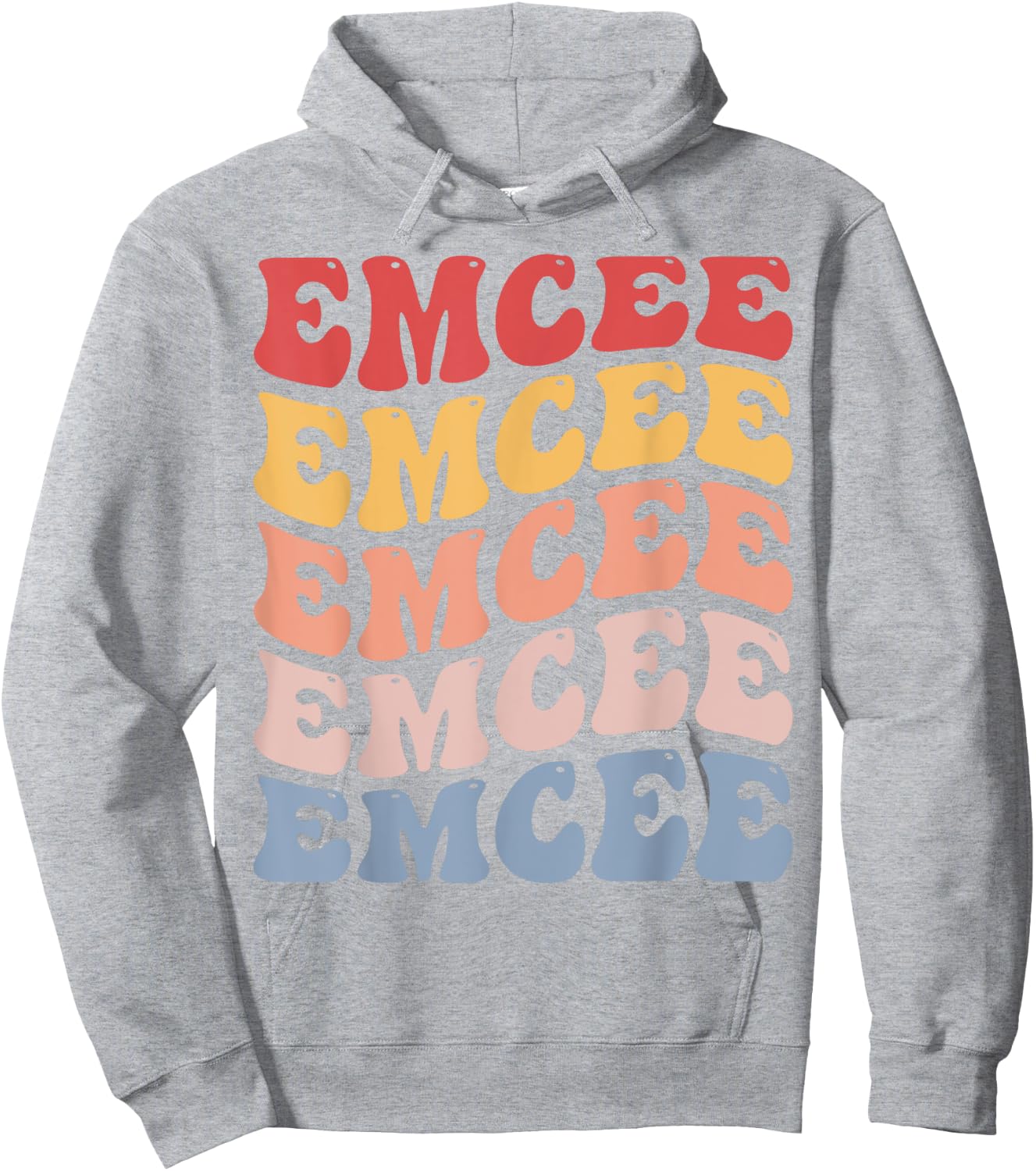 Emcee Groovy Retro Hoodie - Hoodie | Ash