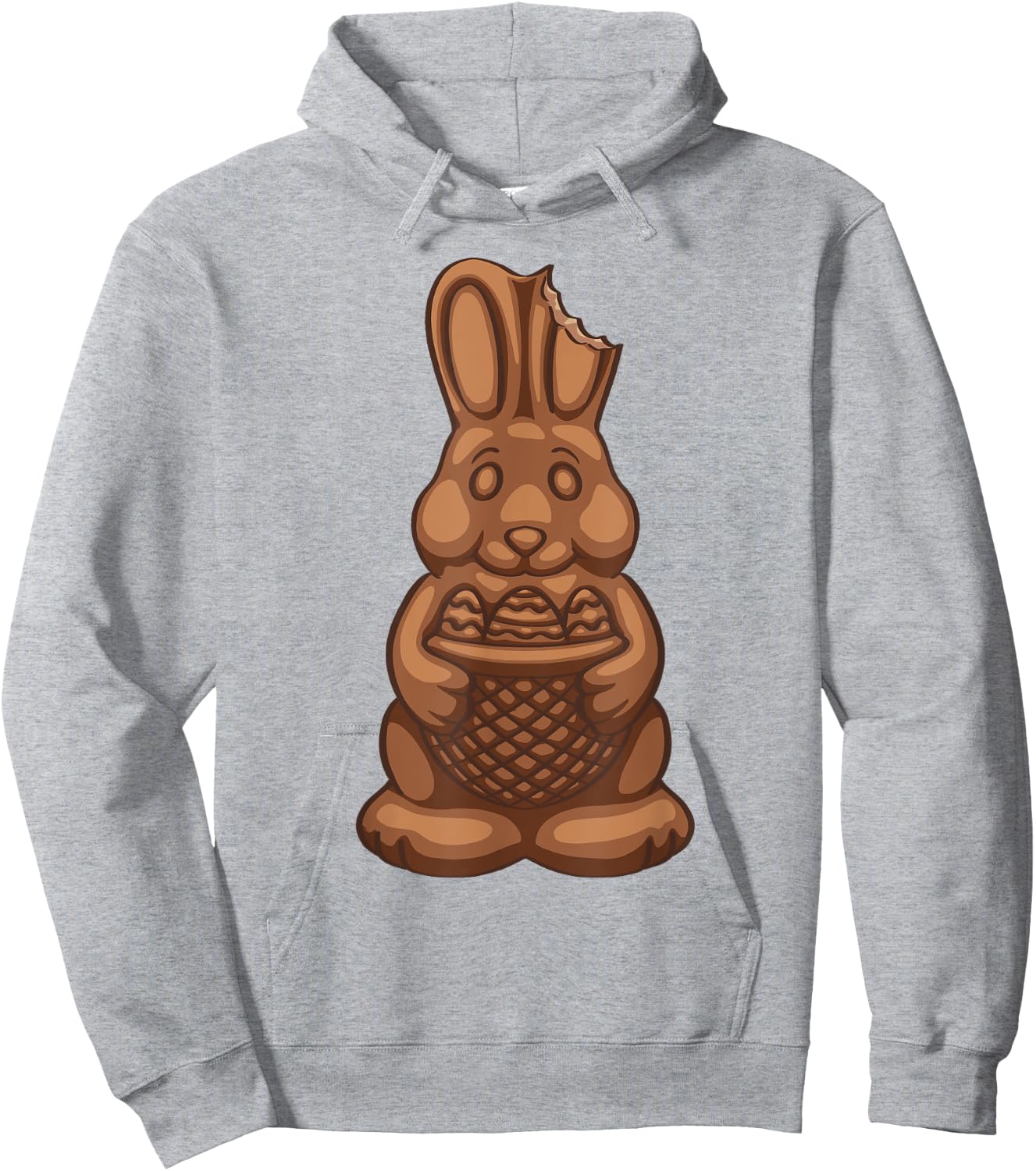 Chocolate Easter Bunny Funny Cute Chocolate Bunny Hoodie - Hoodie | Ash