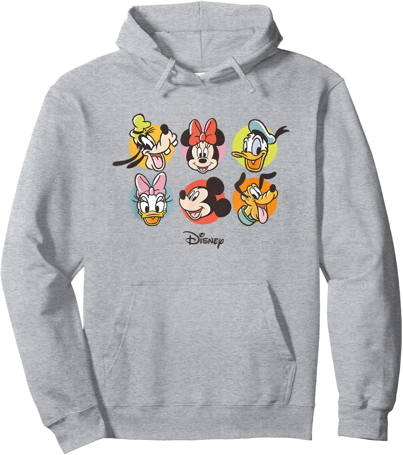 Mickey & Friends - Characters Heads Hoodie - Hoodie | Ash