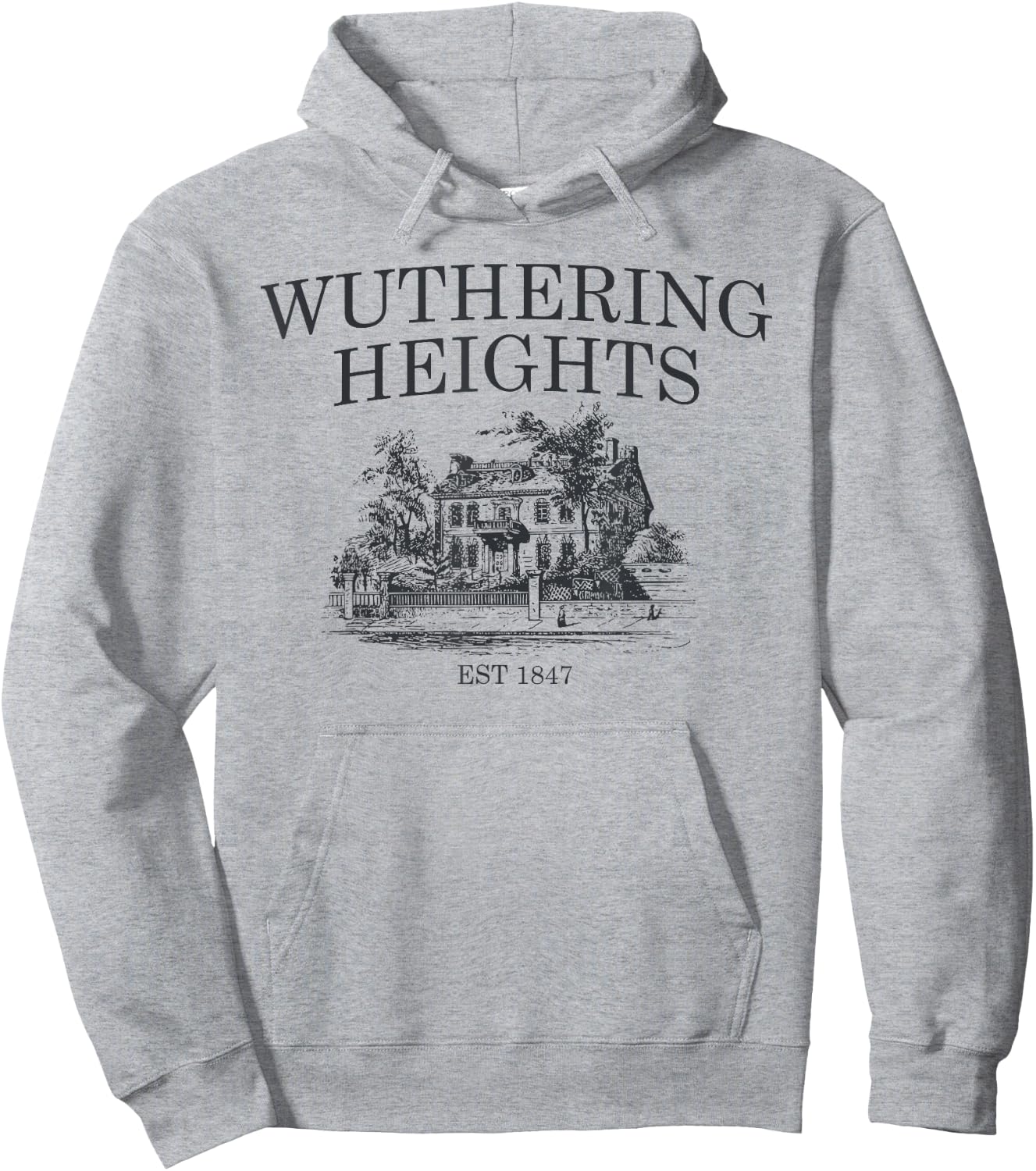 Wuthering Heights, Catherine Earnshaw e Heathcliff, Bronte Hoodie - Hoodie | Ash