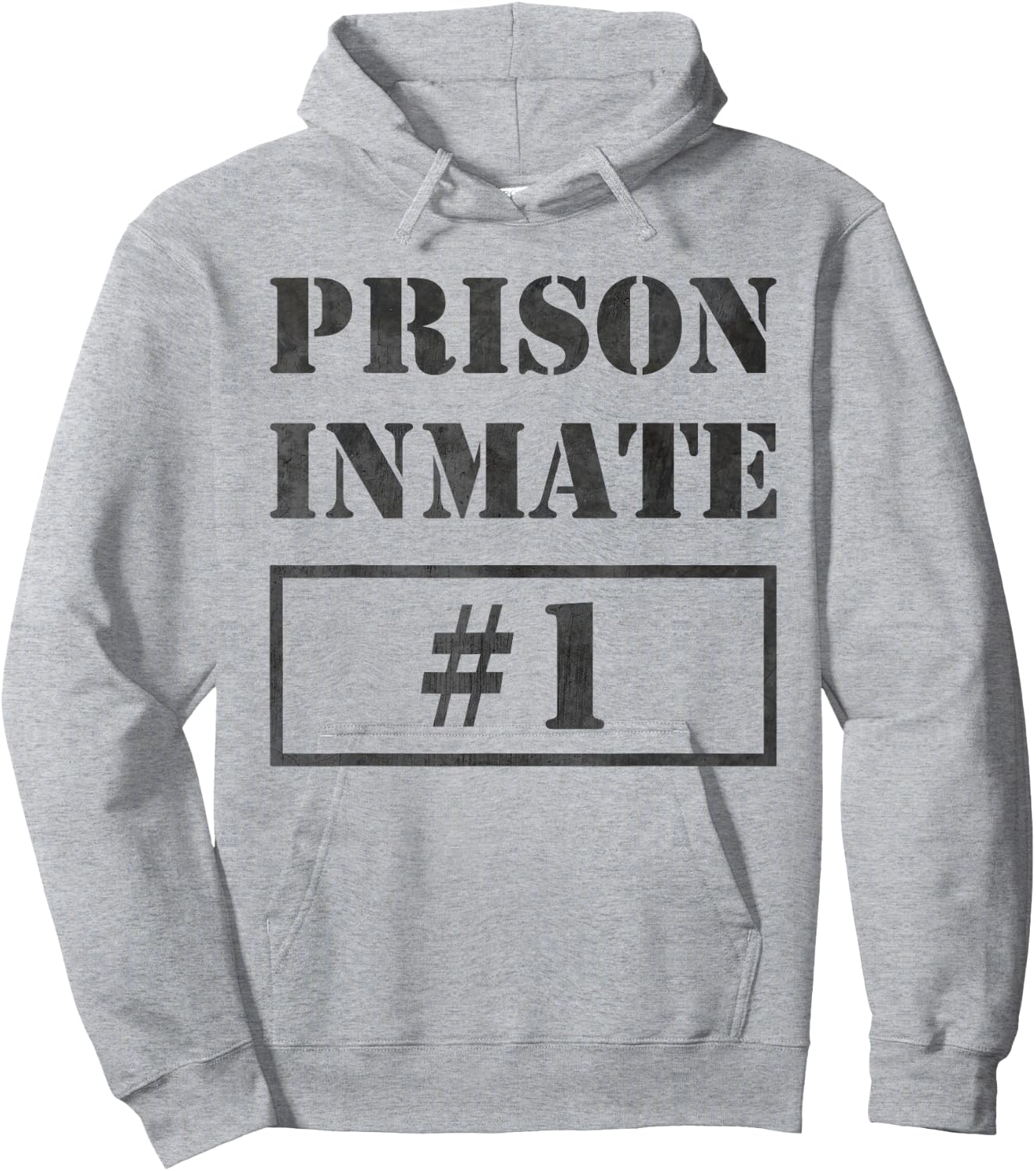 Prisoner Costume Inmate Funny Orange Escaped Jail Hoodie - Hoodie | Ash