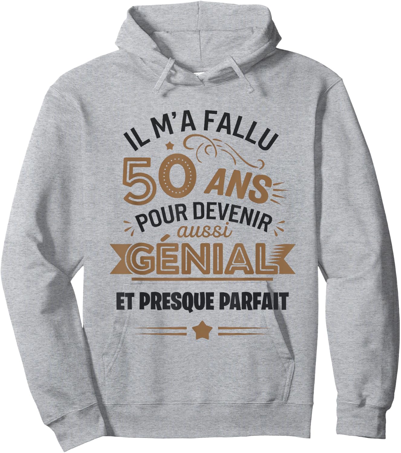50 years birthday 50 years gift 50 years funny , white, S Hoodie - Hoodie | Ash