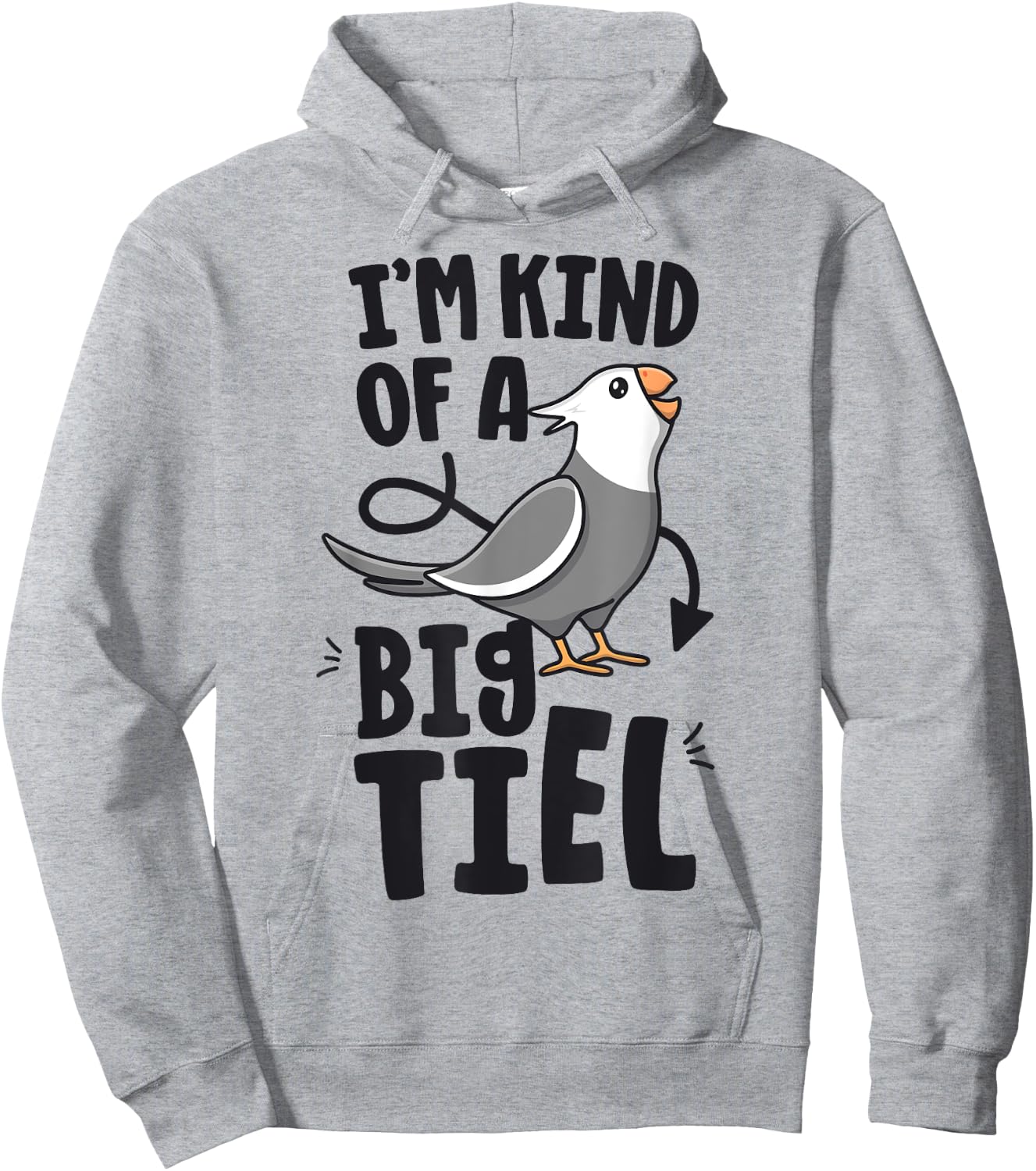 I'm Kind Of A Big Tiel White Face Cockatiel Parrot Birb Hoodie - Hoodie | Ash