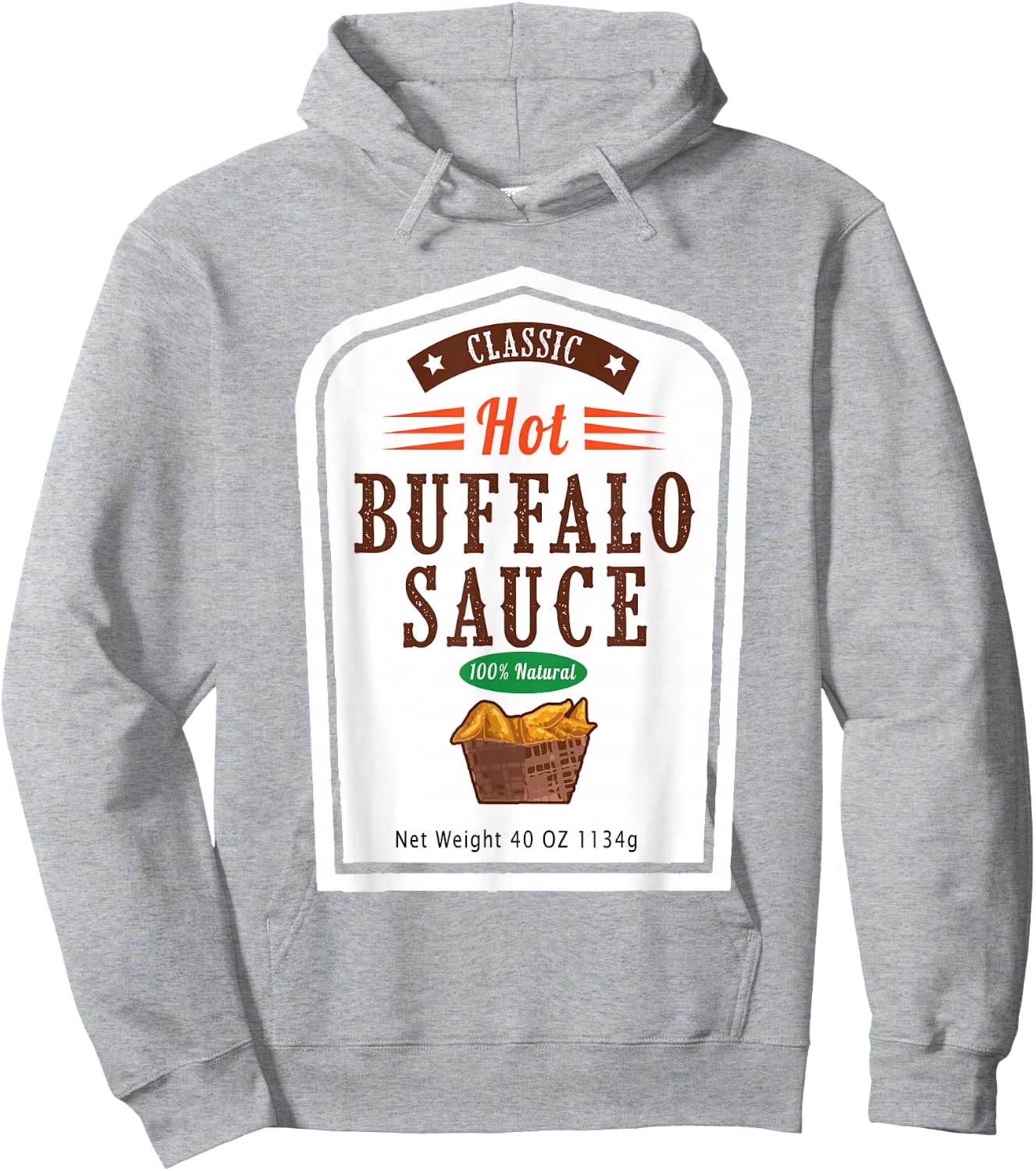 Hot Buffalo Family Sauce Costume Halloween Uniform Hoodie - Hoodie | Ash