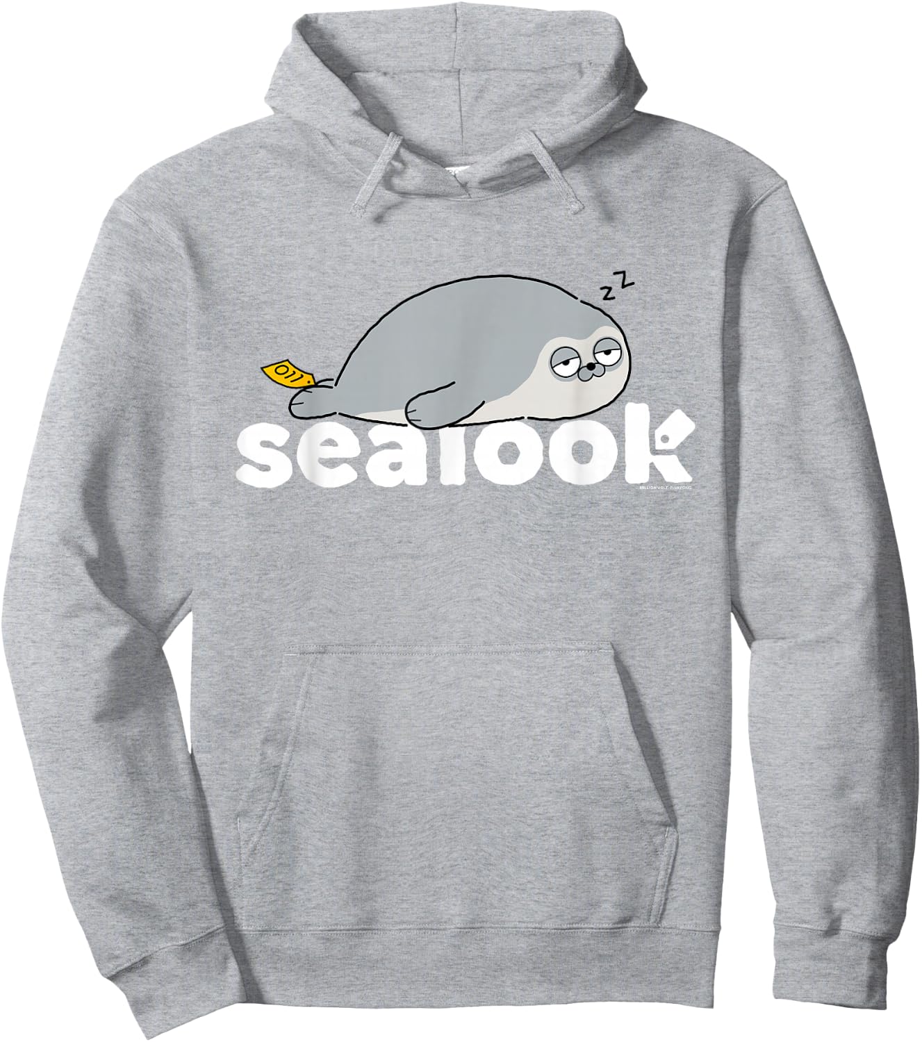 Sealook Sleepy Seal Hoodie - Hoodie | Ash