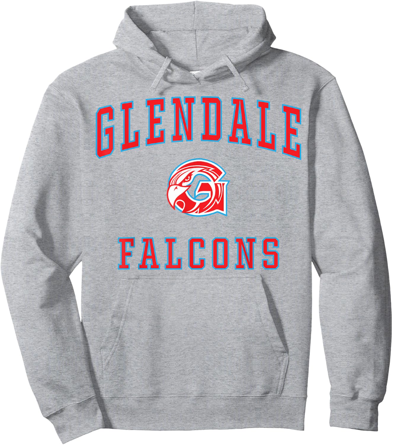 Glendale High School Falcons Hoodie - Hoodie | Ash