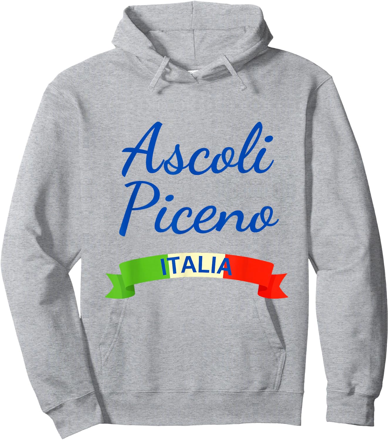 Ascoli Piceno Italy Flag Roma Italia Matching Italian Hoodie - Hoodie | Ash