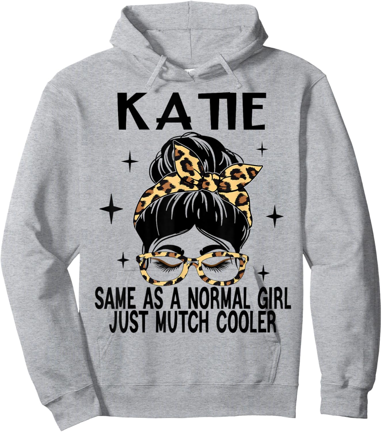 SwiftStyle Apparel KATIE Costume Cute Definition Personalized Name KATIE , Small, Grey Hoodie - Hoodie | Ash