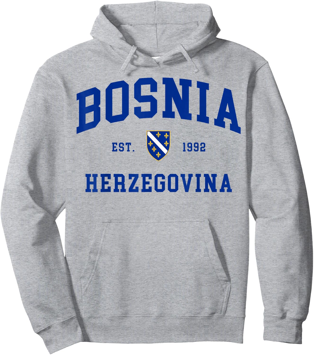 Bosnia Gift Flag Bosnia Vintage Herzegovina Sarajevo Hoodie - Hoodie | Ash