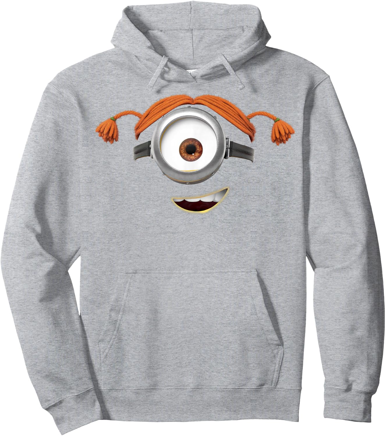 Despicable Me Minions Carl Pigtails Hoodie - Hoodie | Ash