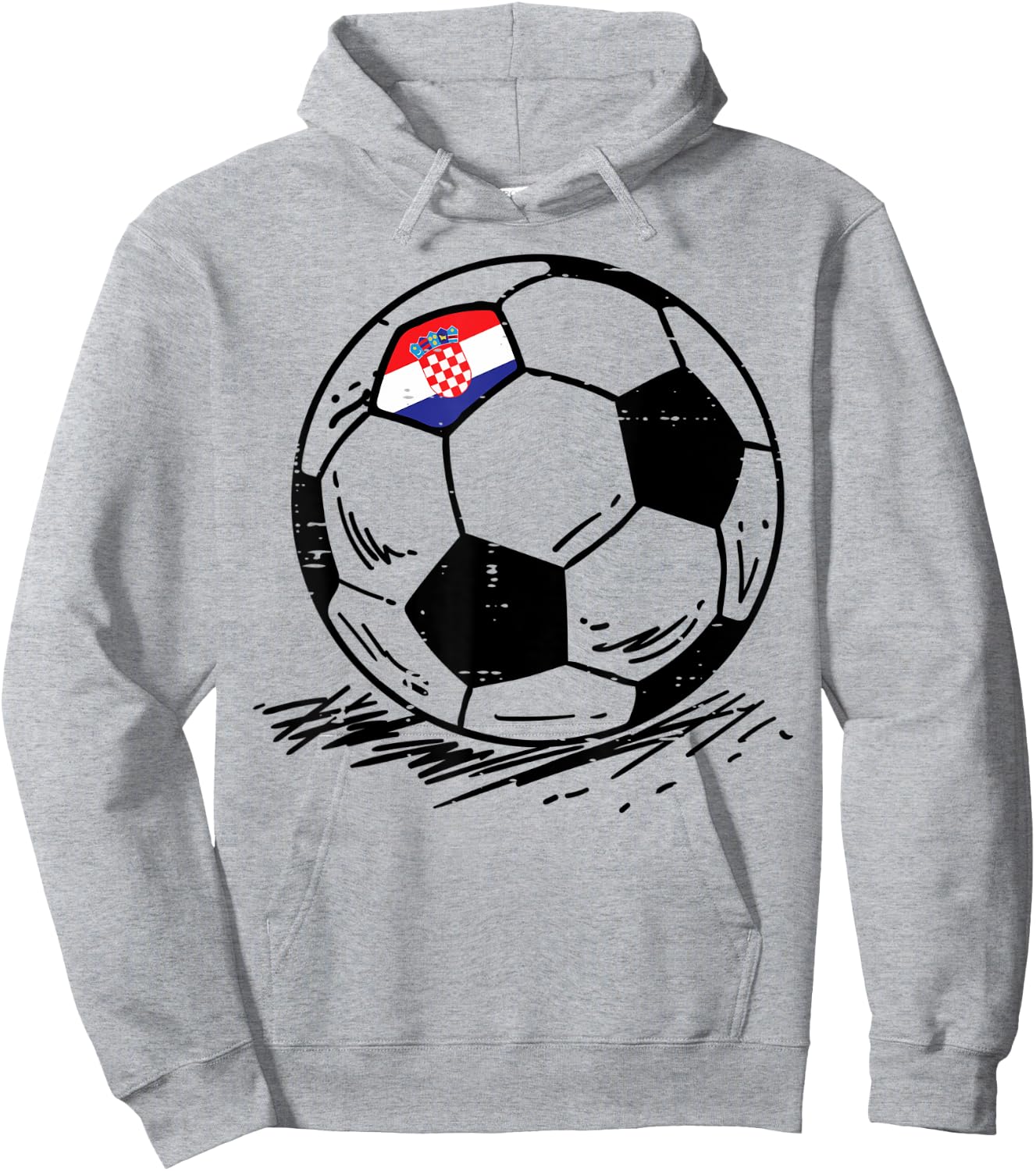 Croatia Flag Croatian Soccer Football Fan Men Women Kids Hoodie - Hoodie | Ash