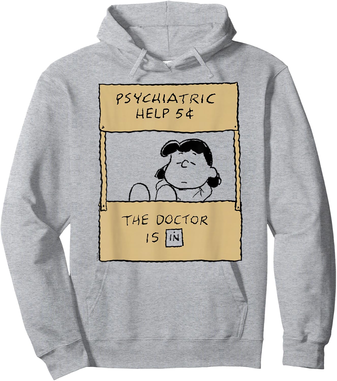 Peanuts - Lucy Doctor is in , White Hoodie - Hoodie | Ash