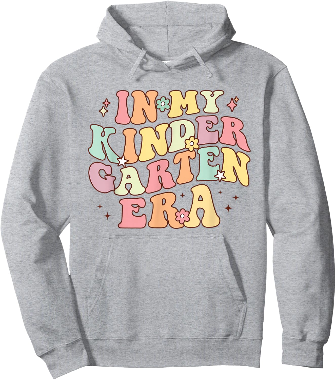 In My Kindergarten Era Retro Back To School Teacher Student Hoodie - Hoodie | Ash
