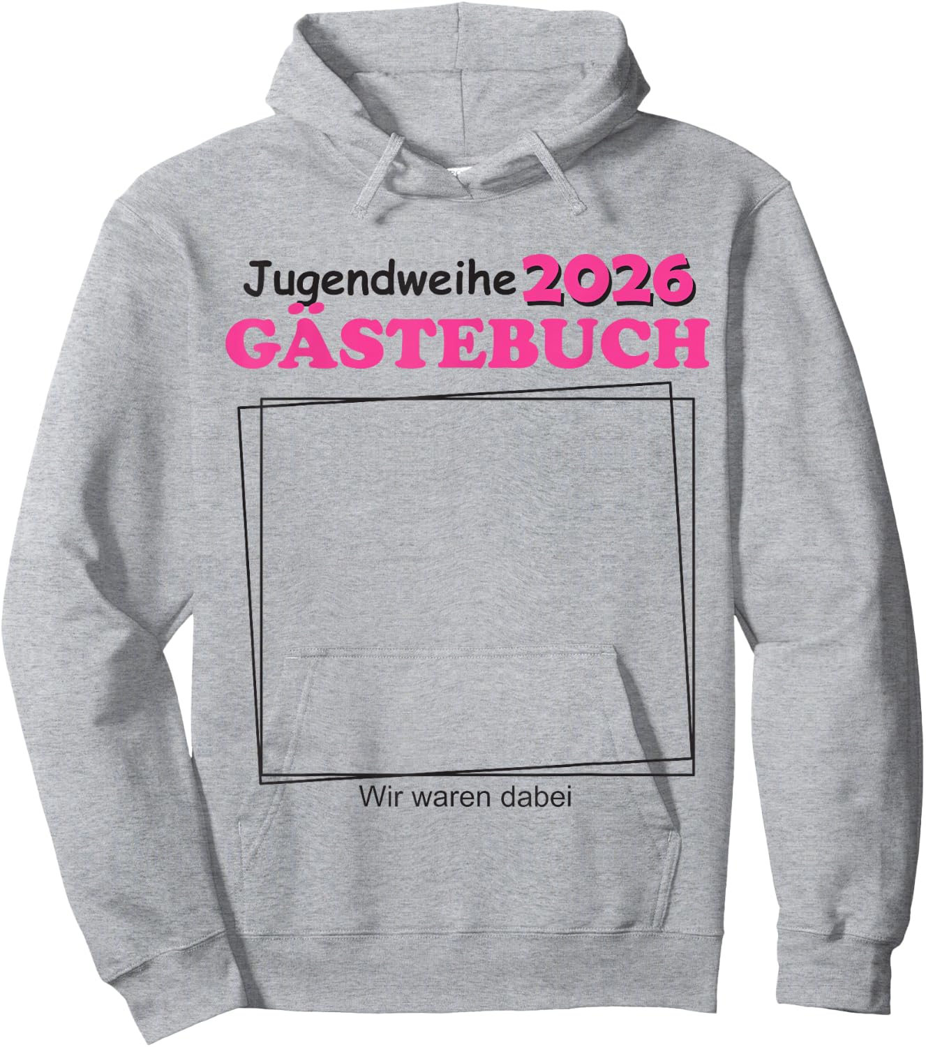 Jugendweihe 2026 Gästebuch für Jugendliche Jungen Hoodie - Hoodie | Ash