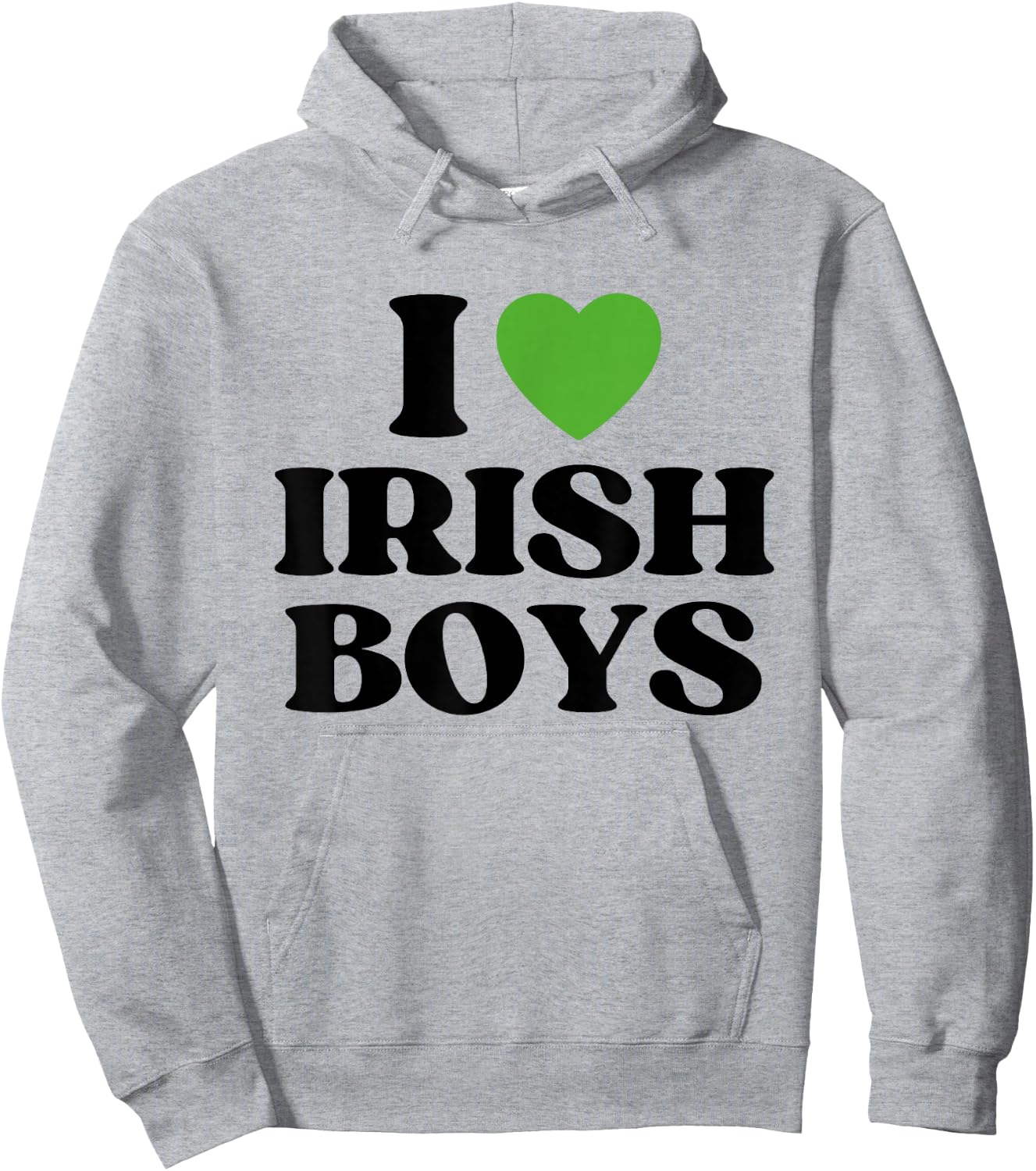 Funny I Love Irish Boys I Red Heart British Boys Irland Hoodie - Hoodie | Ash