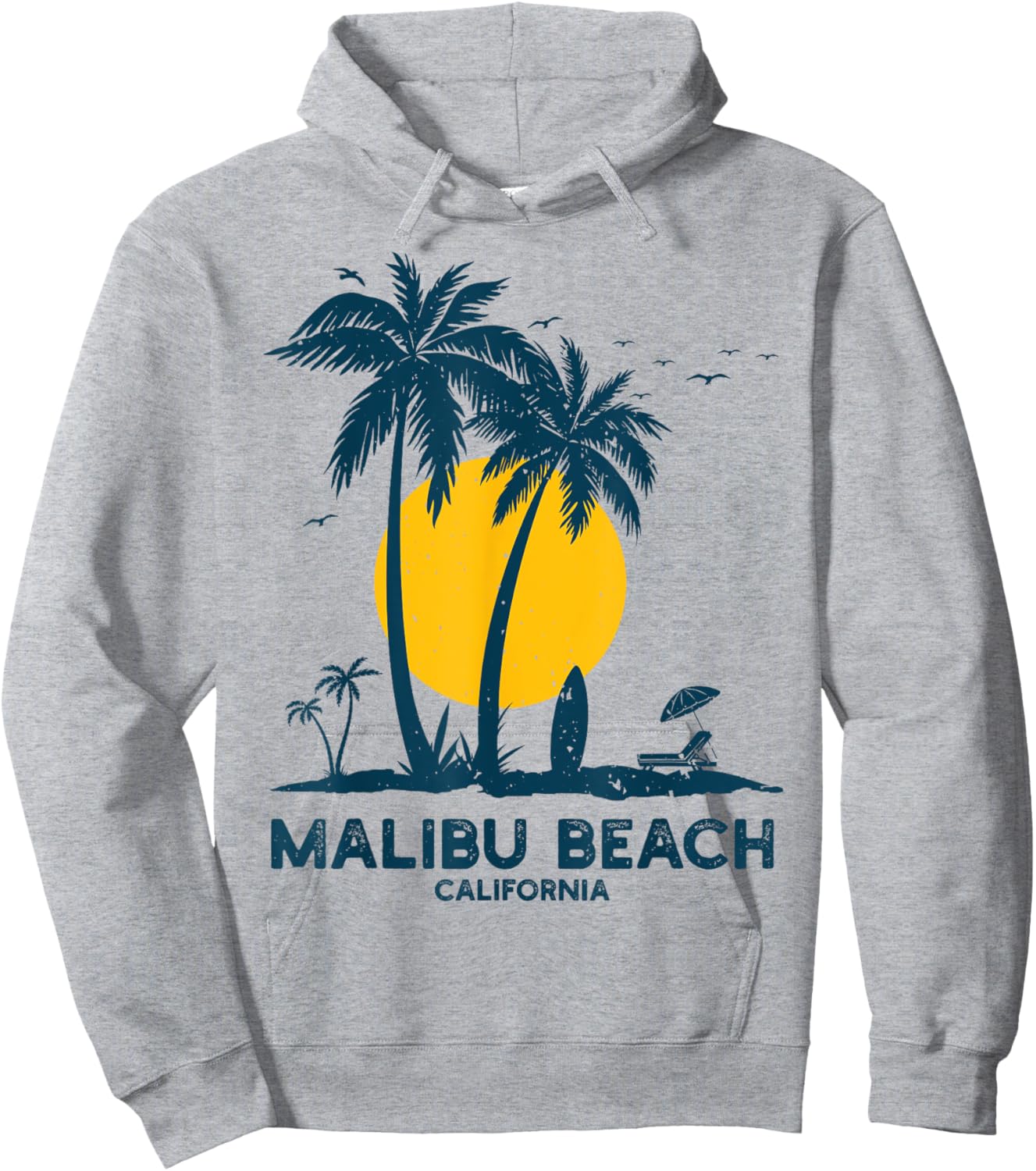 Malibu California Beach Summer Vacation Souvenir California Women Girls Kids Hoodie - Hoodie | Ash
