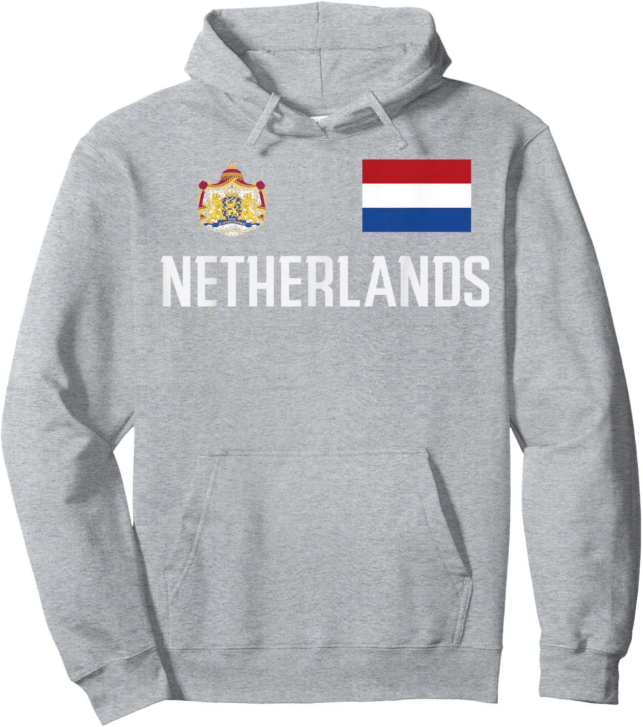 Netherlands Flag Football Soccer Fan Men Women Kids Hoodie - Hoodie | Ash