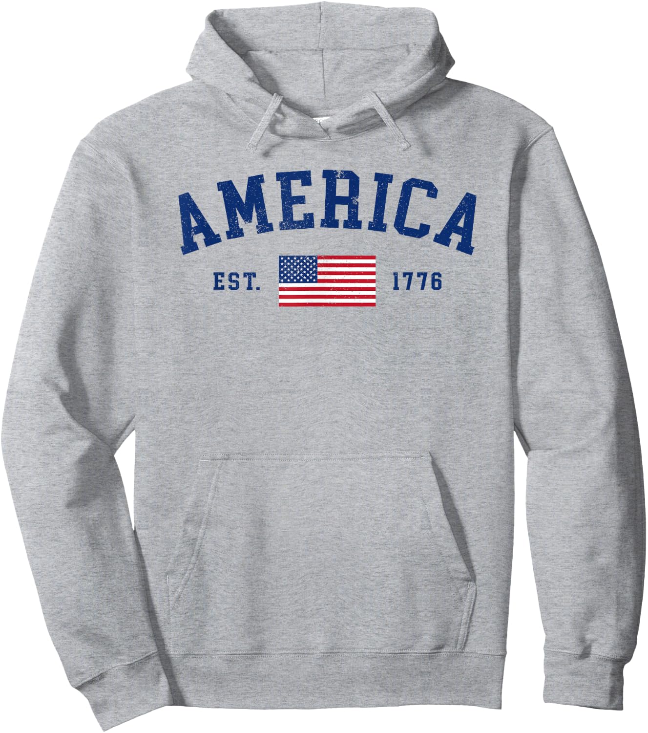 American Flag USA United States Of America US 4th of July Hoodie - Hoodie | Ash