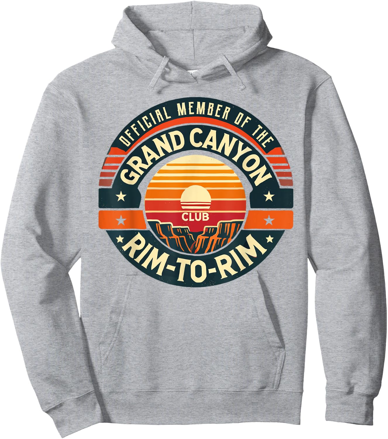 Official Member of the Grand Canyon Rim-to-Rim Club Hoodie - Hoodie | Ash