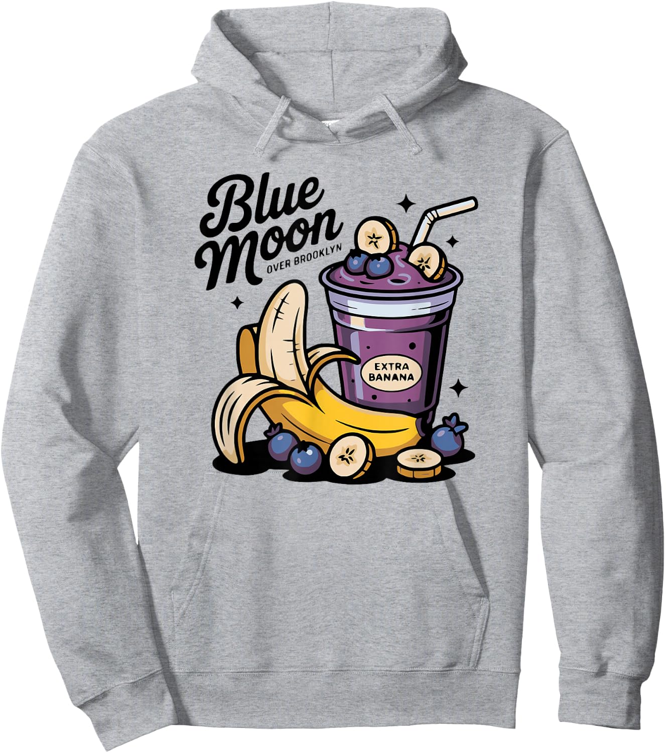 Blauer Mond in Kanada über Brooklyn Extra Banana Hoodie - Hoodie | Ash