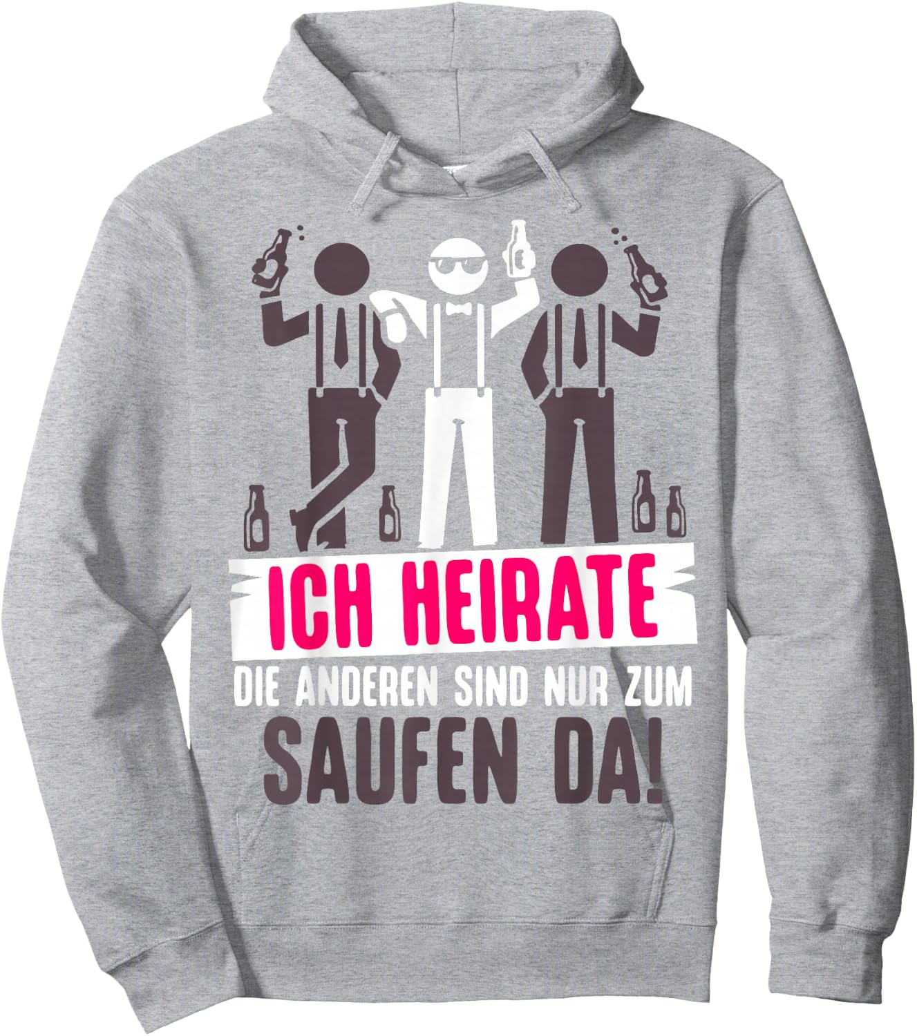JGA Bräutigam Kostüm Poltern Junggesellenabschied Hoodie - Hoodie | Ash