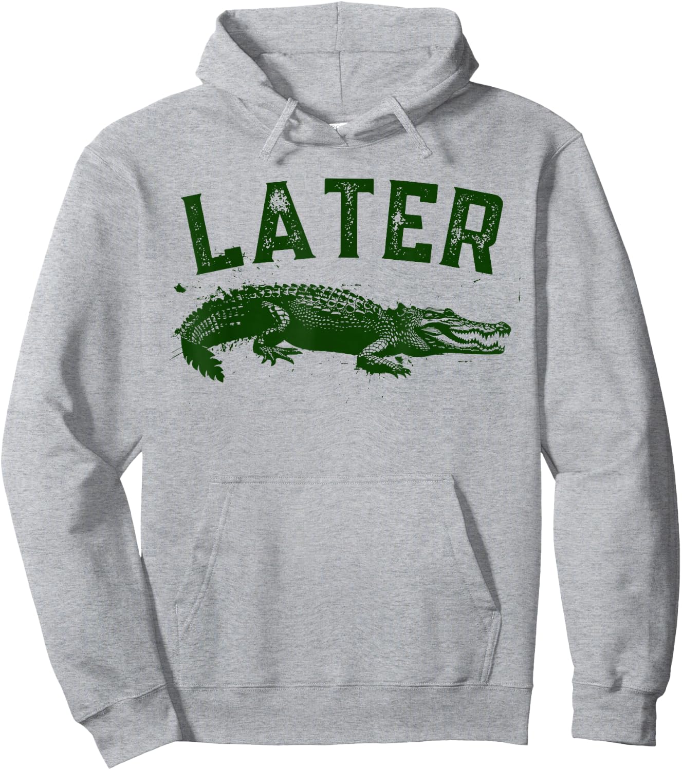 Later Gator Shirt | Funny Alligator & Women Hoodie - Hoodie | Ash