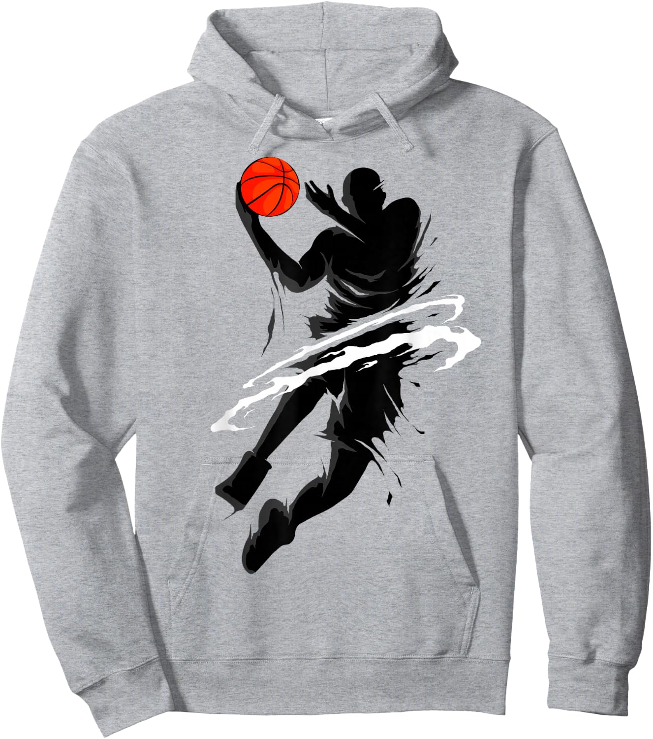Basketball Player Fan Hoops Basketball Slam Dunk Game Day Hoodie - Hoodie | Ash