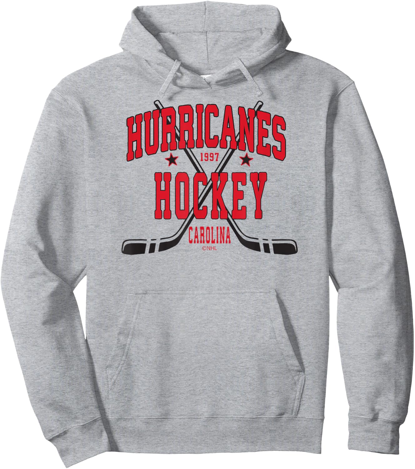 Carolina Hurricanes Stars Gray Officially Licensed Hoodie - Hoodie | Ash