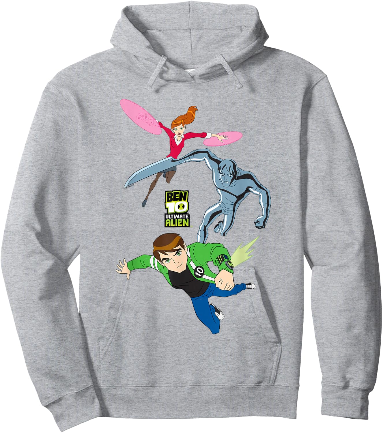 Ben 10 Ultimate Alien: Cosmic Destruction Main Trio Shot Hoodie - Hoodie | Ash
