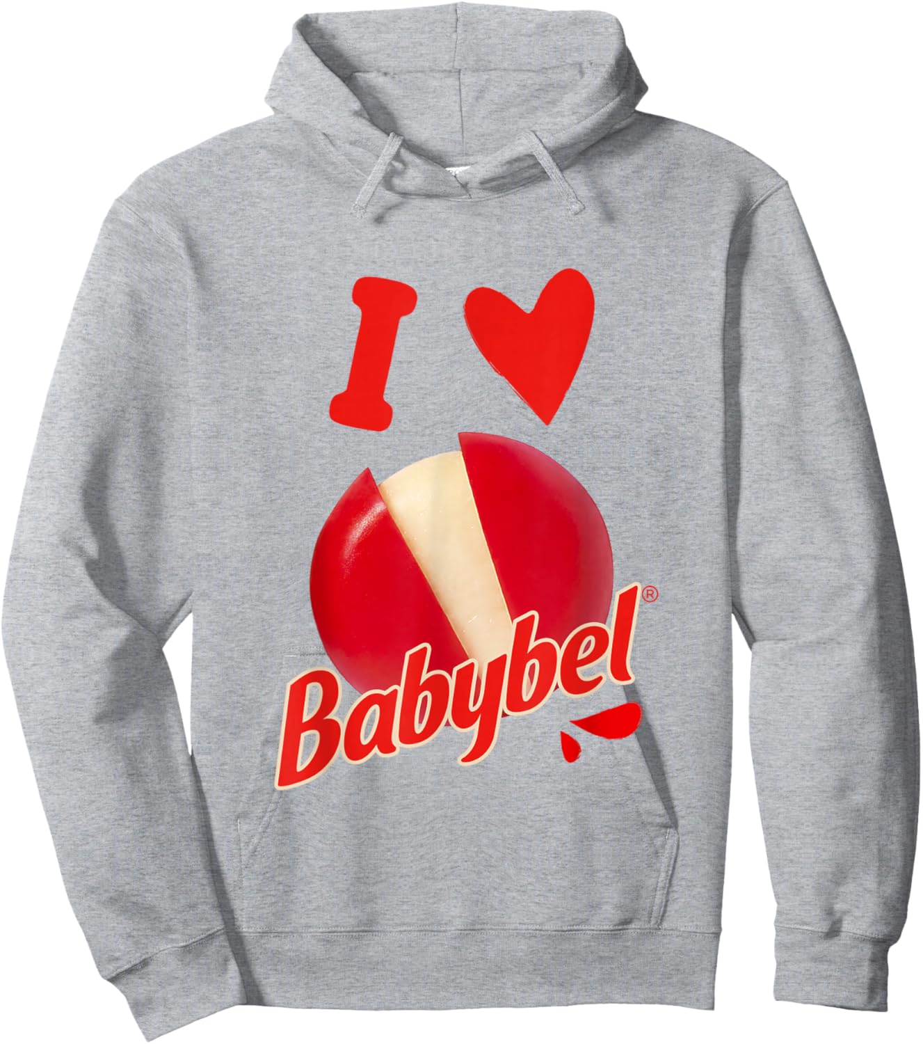Babybel I Love Babybel Heart , White Hoodie - Hoodie | Ash