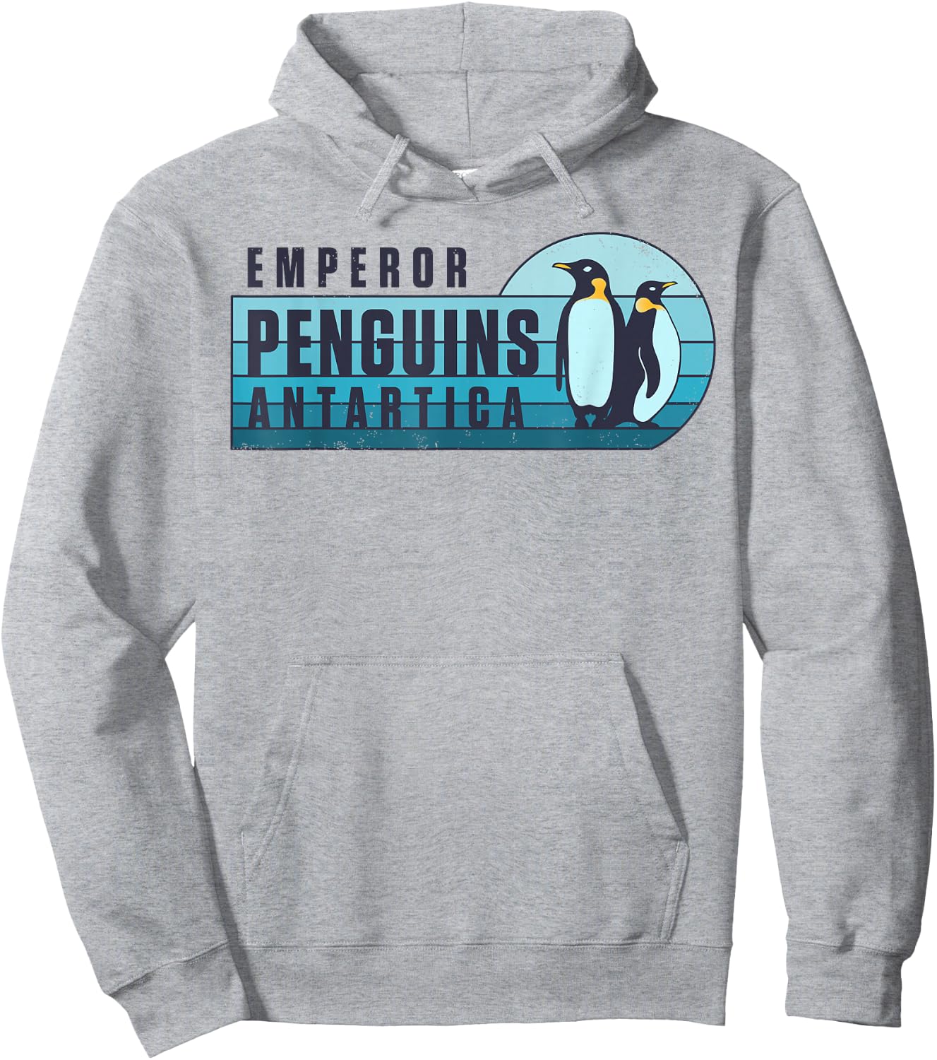 Emperor Penguins Antartica Penguin Lovers Retro Vintage Bird Hoodie - Hoodie | Ash