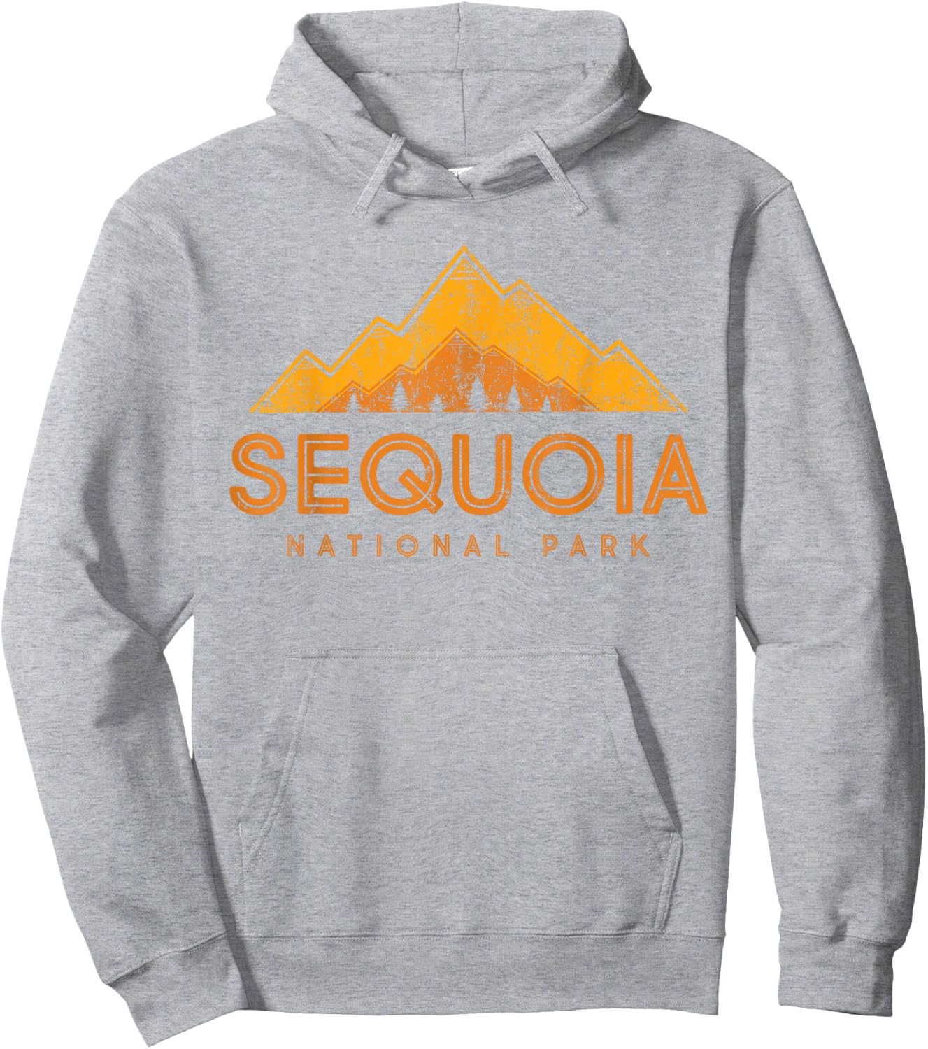 California | Kings Canyon - Vintage Sequoia National Park Hoodie - Hoodie | Ash