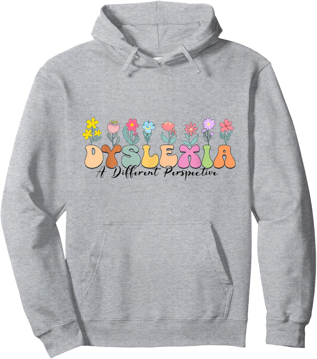 Retro Dyslexia A Different Perspective Dyslexia Awareness Hoodie - Hoodie | Ash