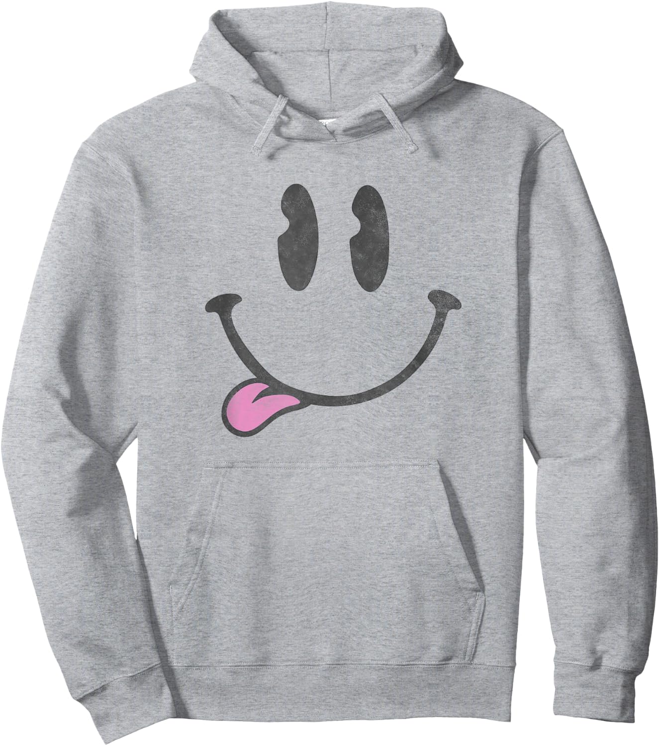 Trendy Happy Smiley , white, S Hoodie - Hoodie | Ash