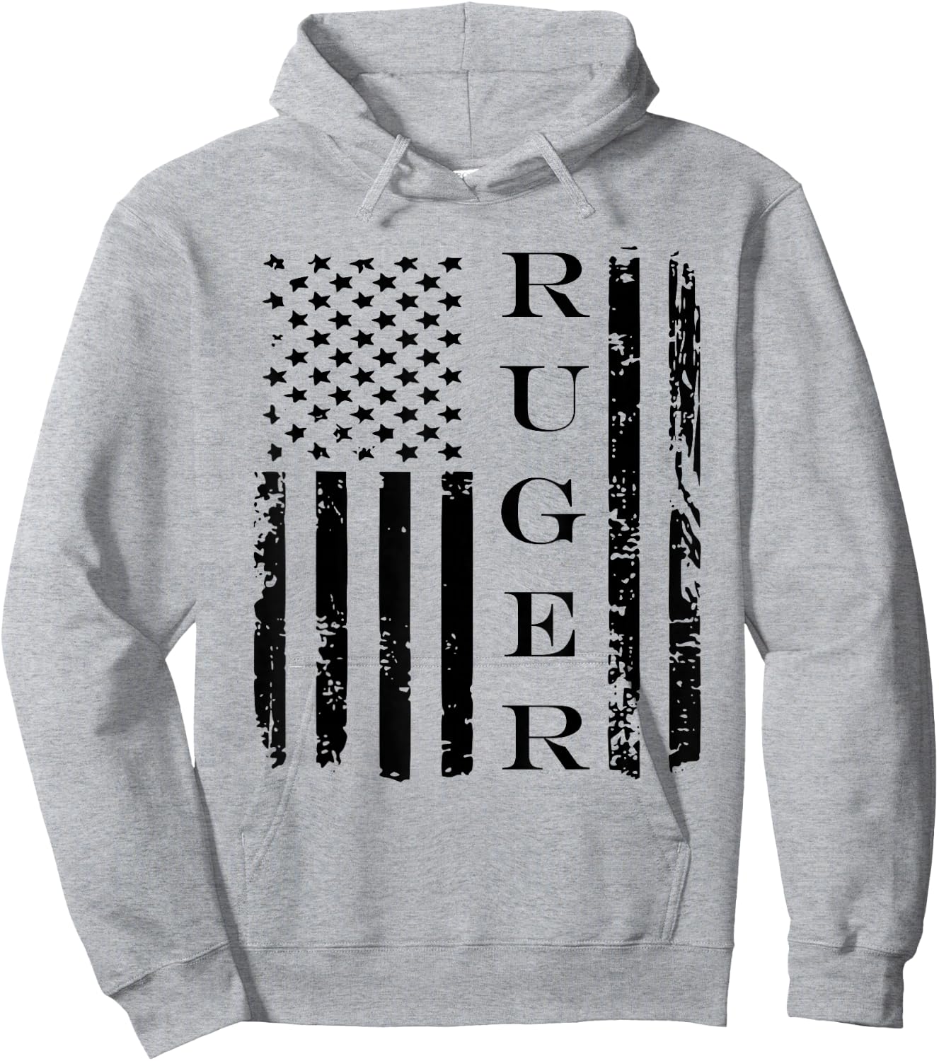 Ruger Family US USA American Flag Hoodie - Hoodie | Ash