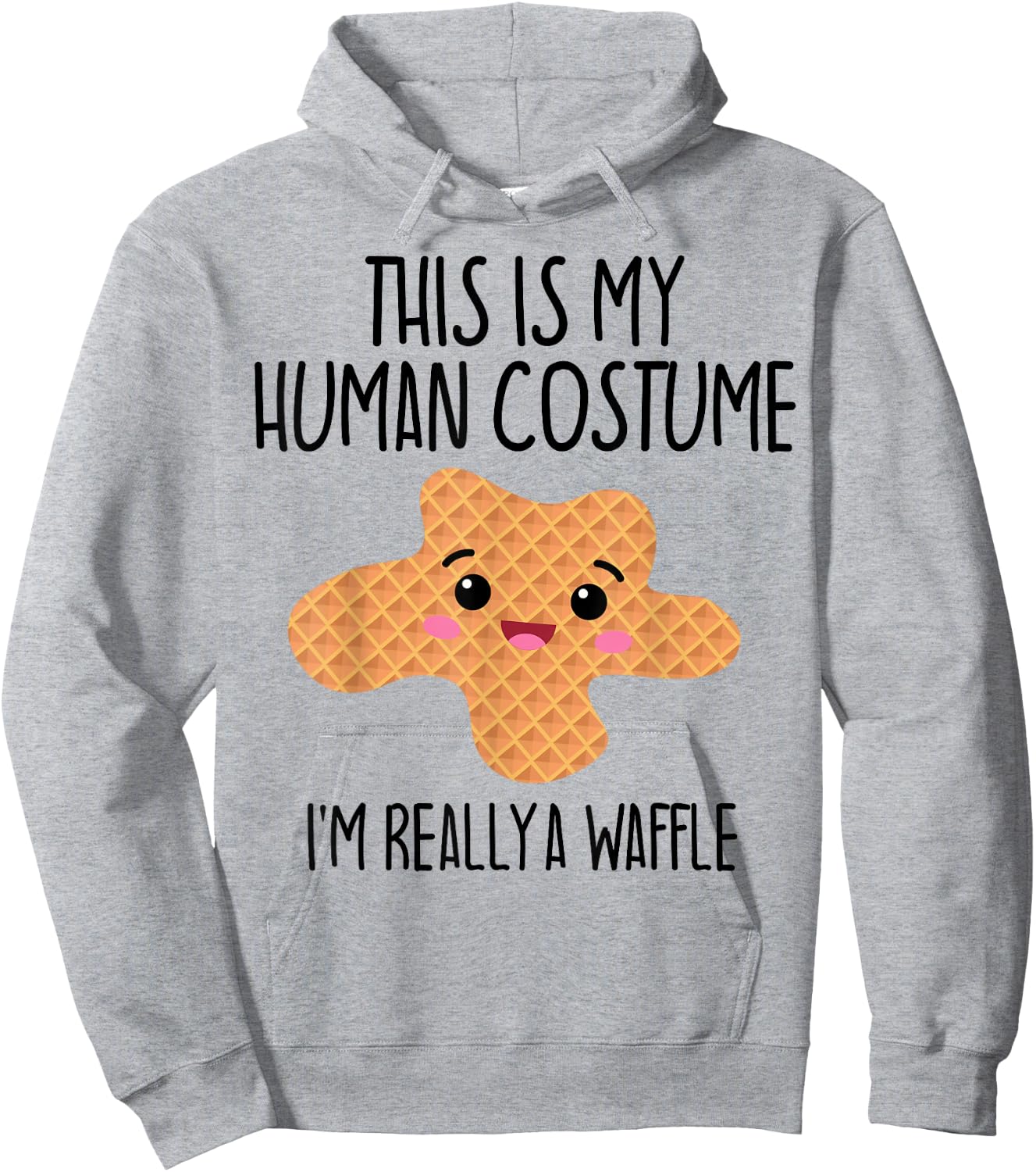 Das ist mein menschliches Kostüm Ich bin wirklich eine Waffel Funny , White Hoodie - Hoodie | Ash