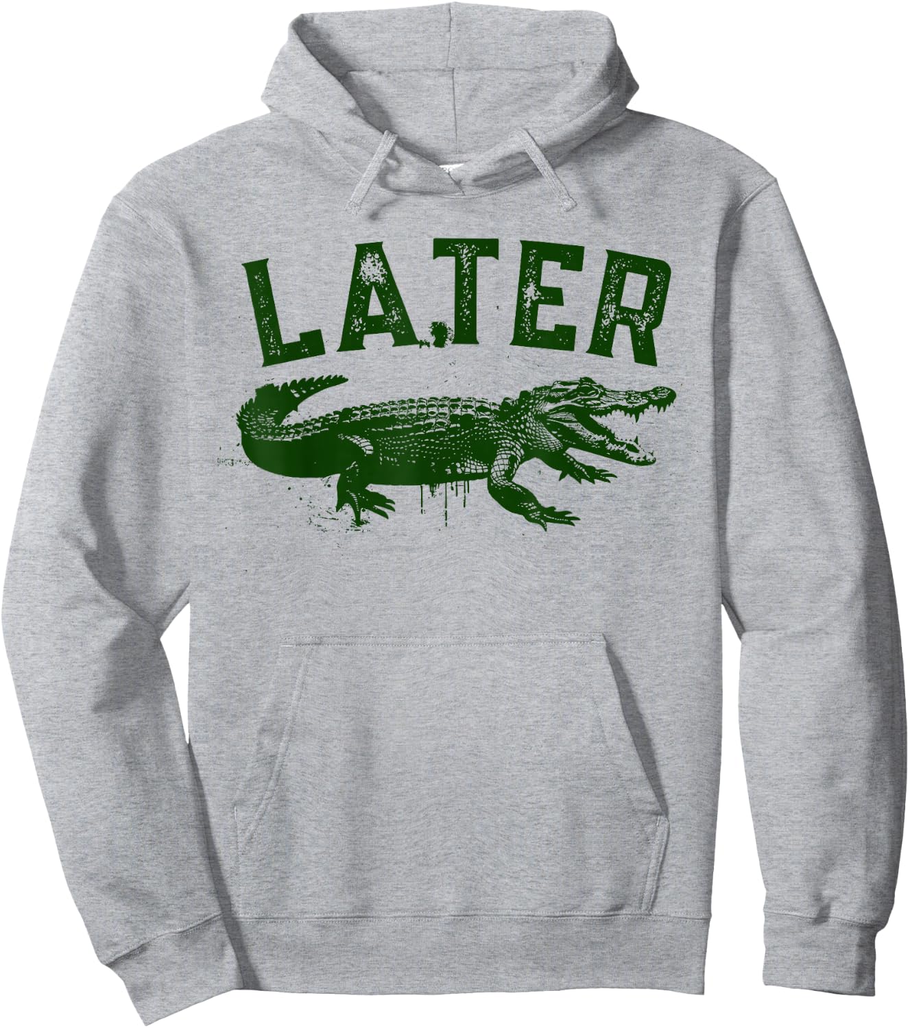 Later Gator Shirt | Funny Alligator & Women Hoodie - Hoodie | Ash