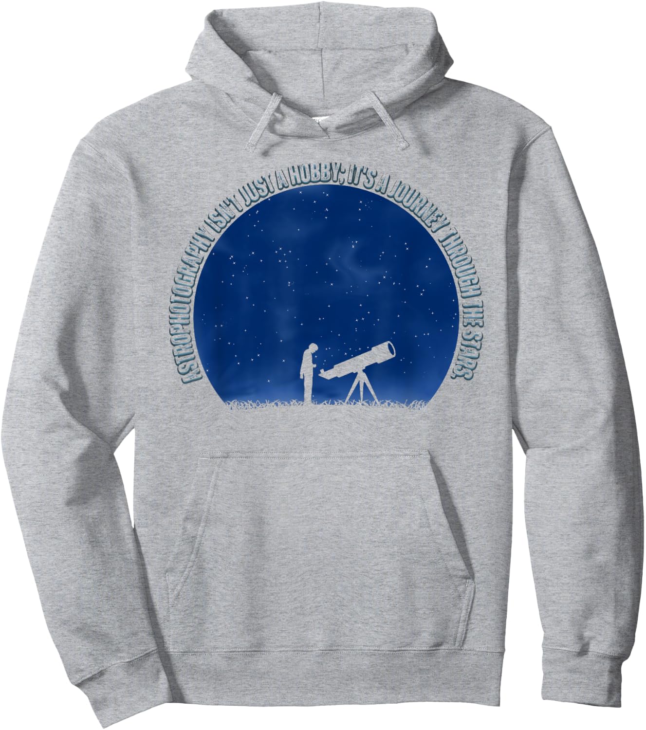 Astrophotographie art pour hommes femmes astrophotographes étoiles Hoodie - Hoodie | Ash
