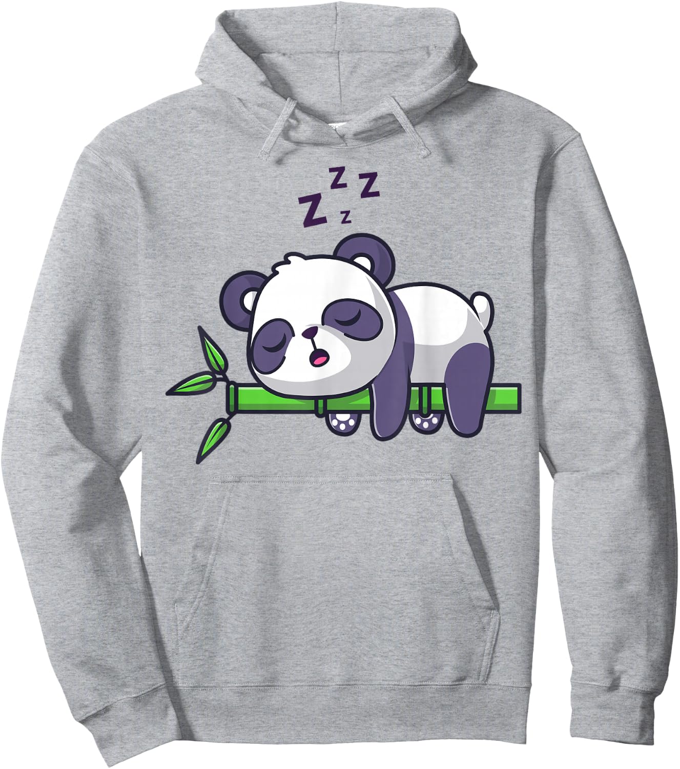 Cute Panda Sleeping Hoodie - Hoodie | Ash